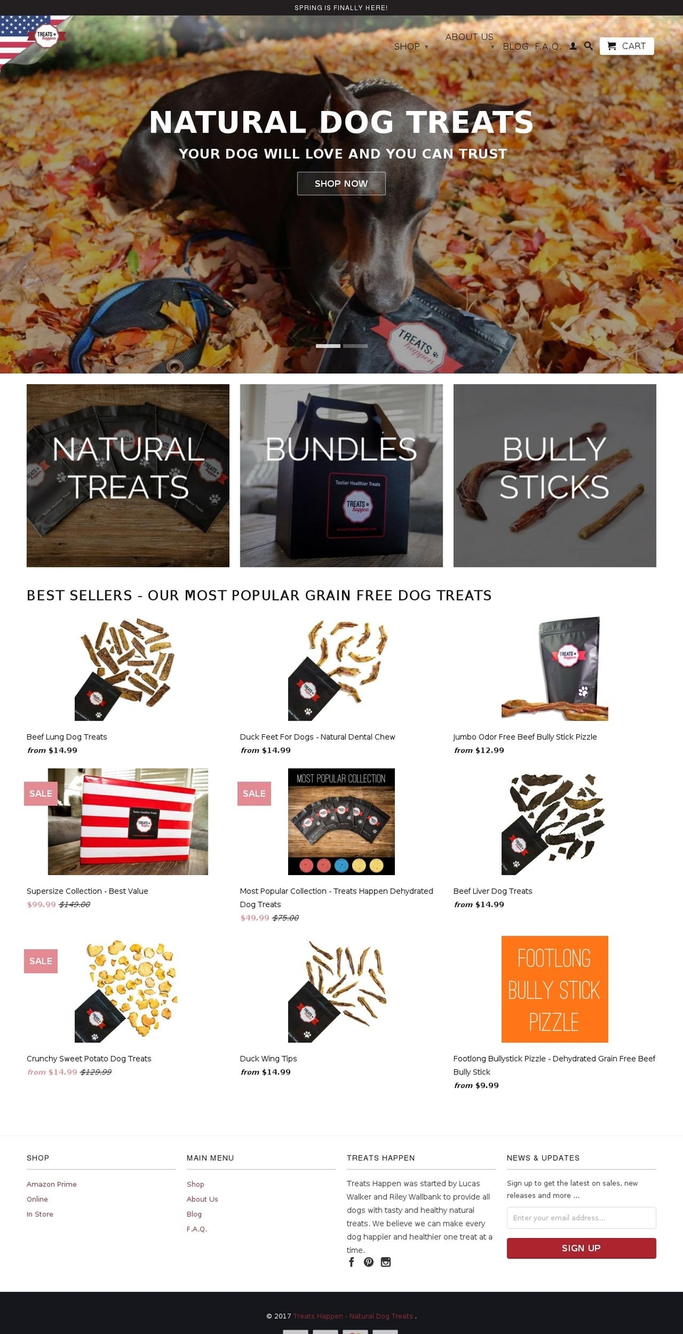 treatshappen.com shopify website screenshot