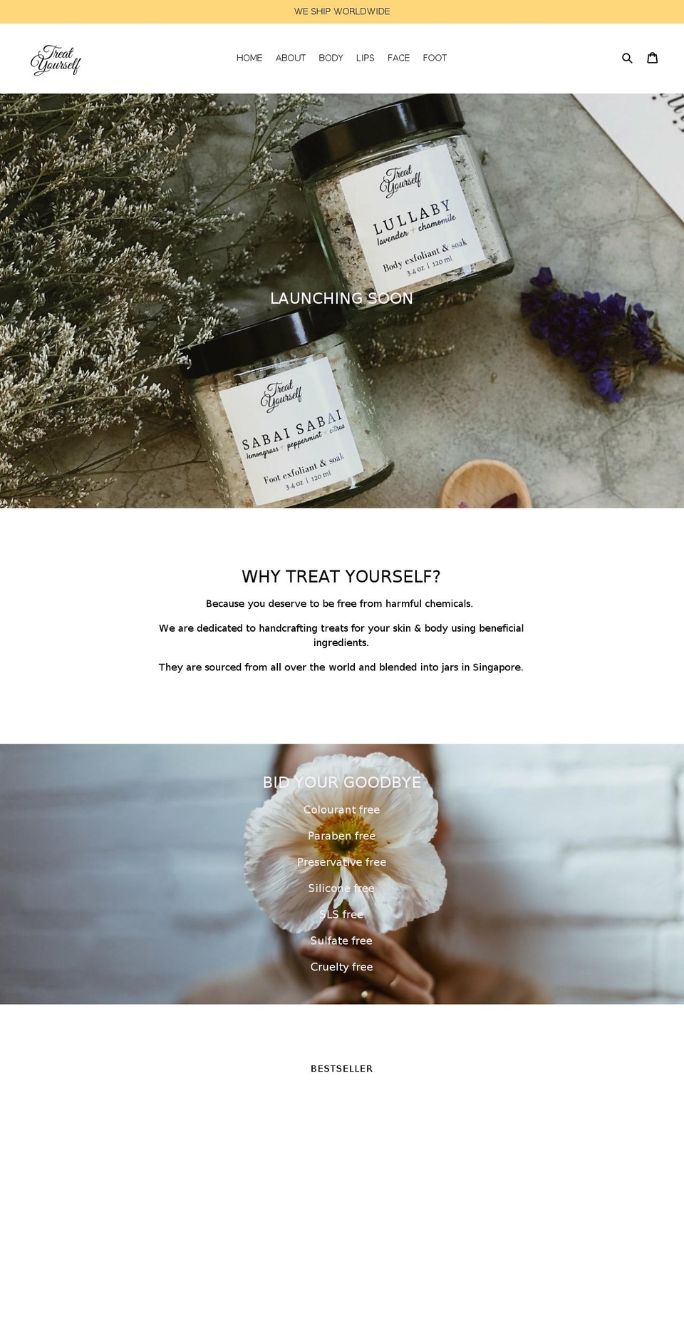 treatyourself.co shopify website screenshot