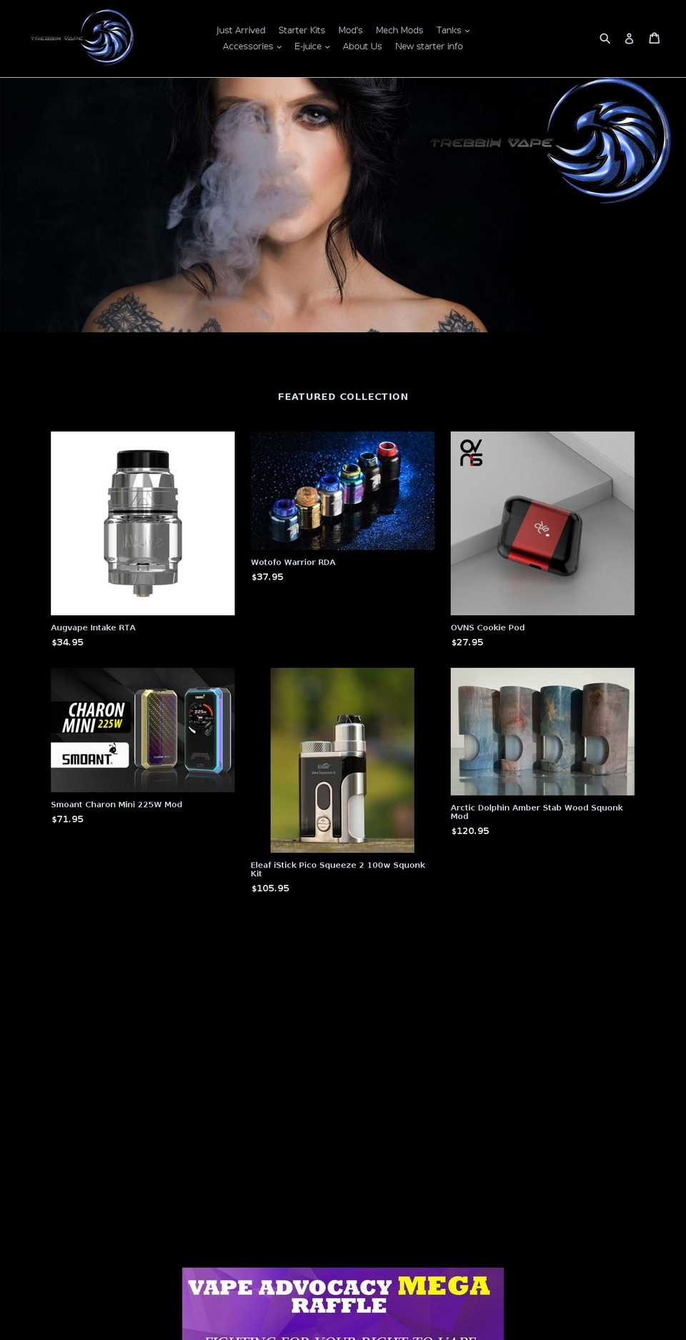 trebbih.net shopify website screenshot