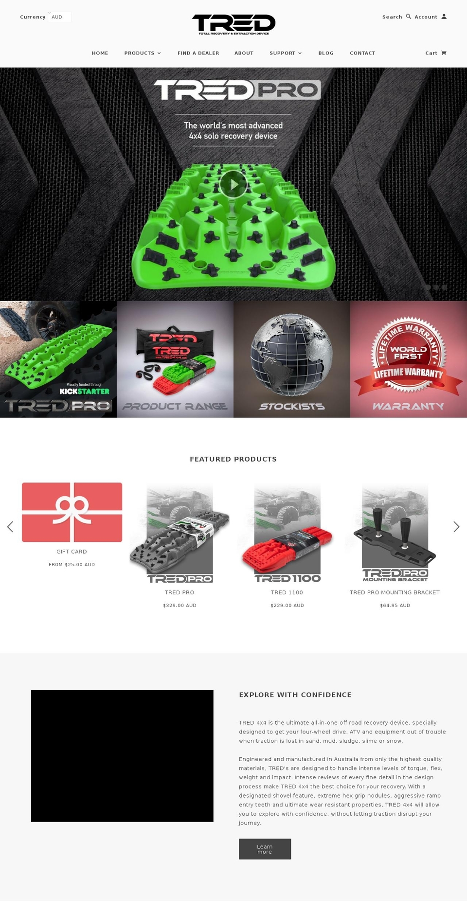 tredonline.com — Shopify storefront screenshot