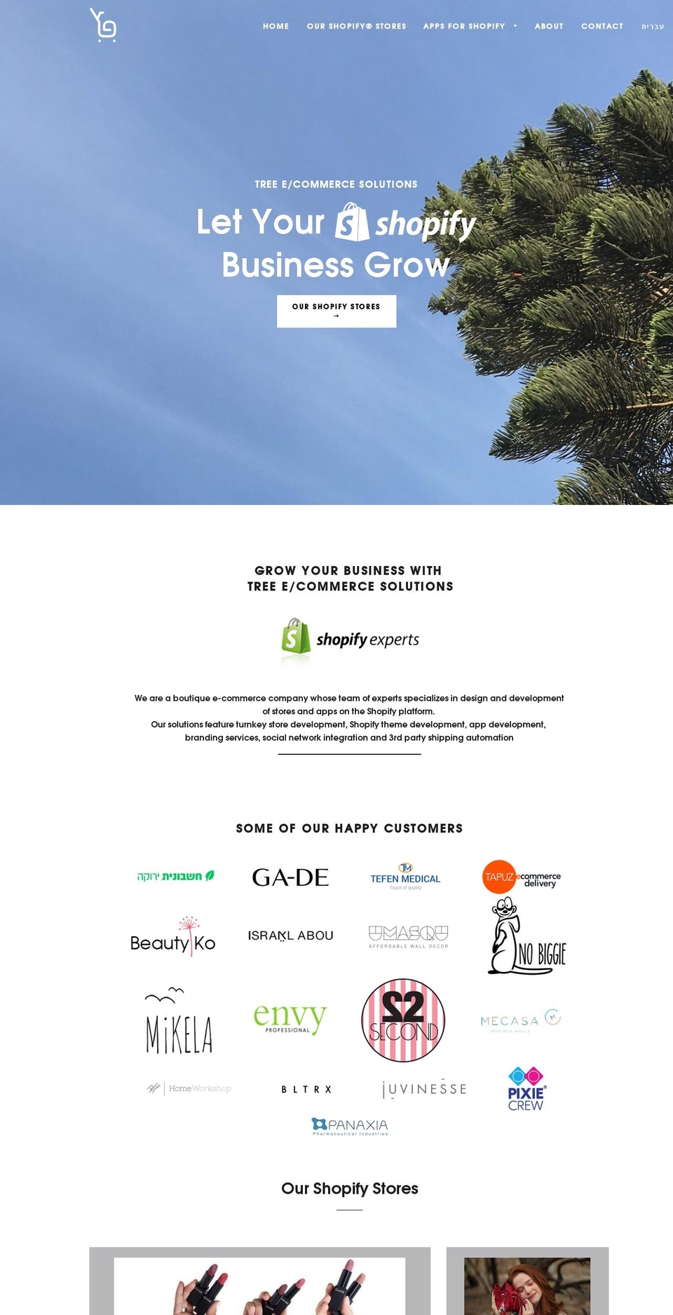 tree-ecommerce.com — Shopify storefront screenshot
