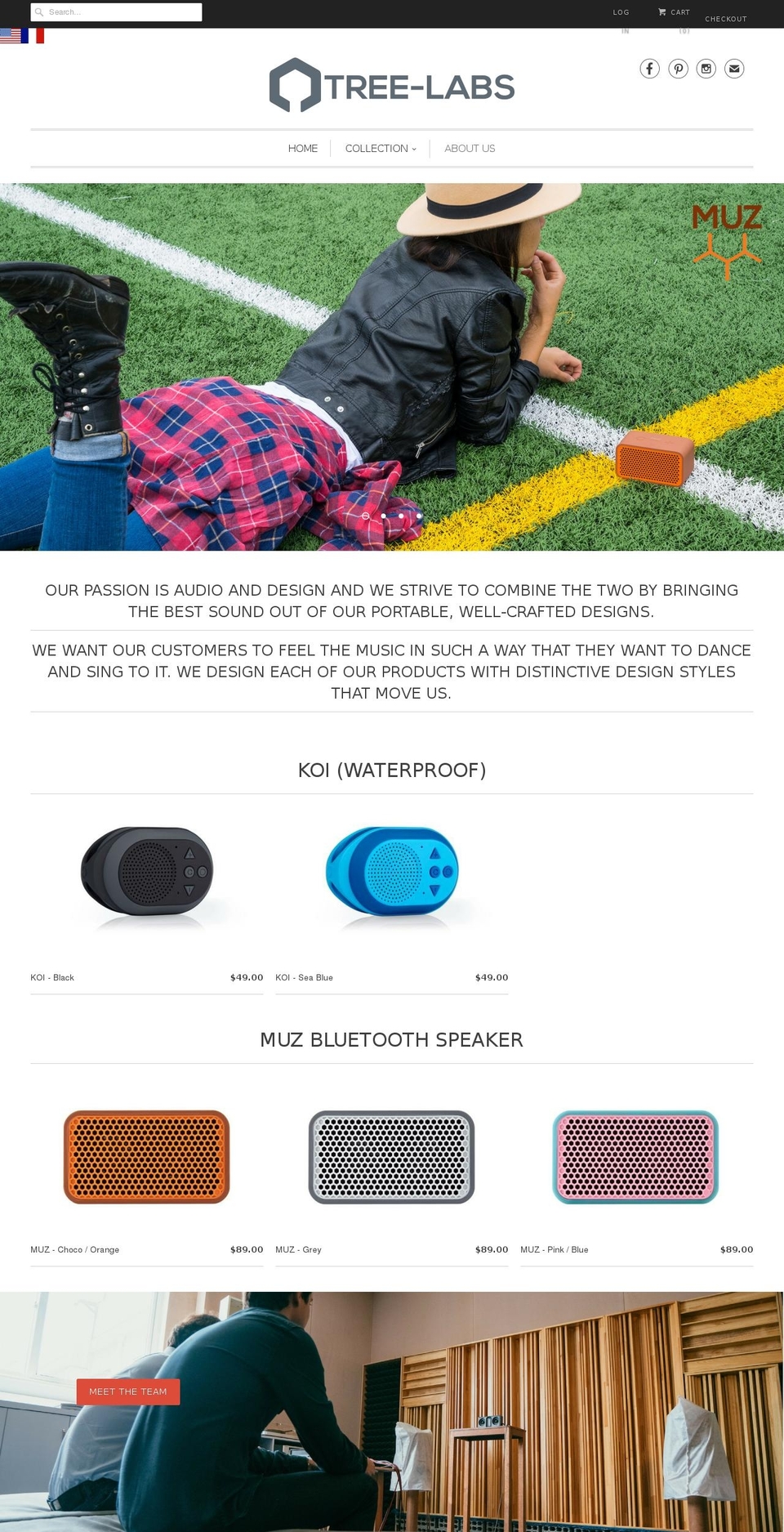 tree-labs.com shopify website screenshot