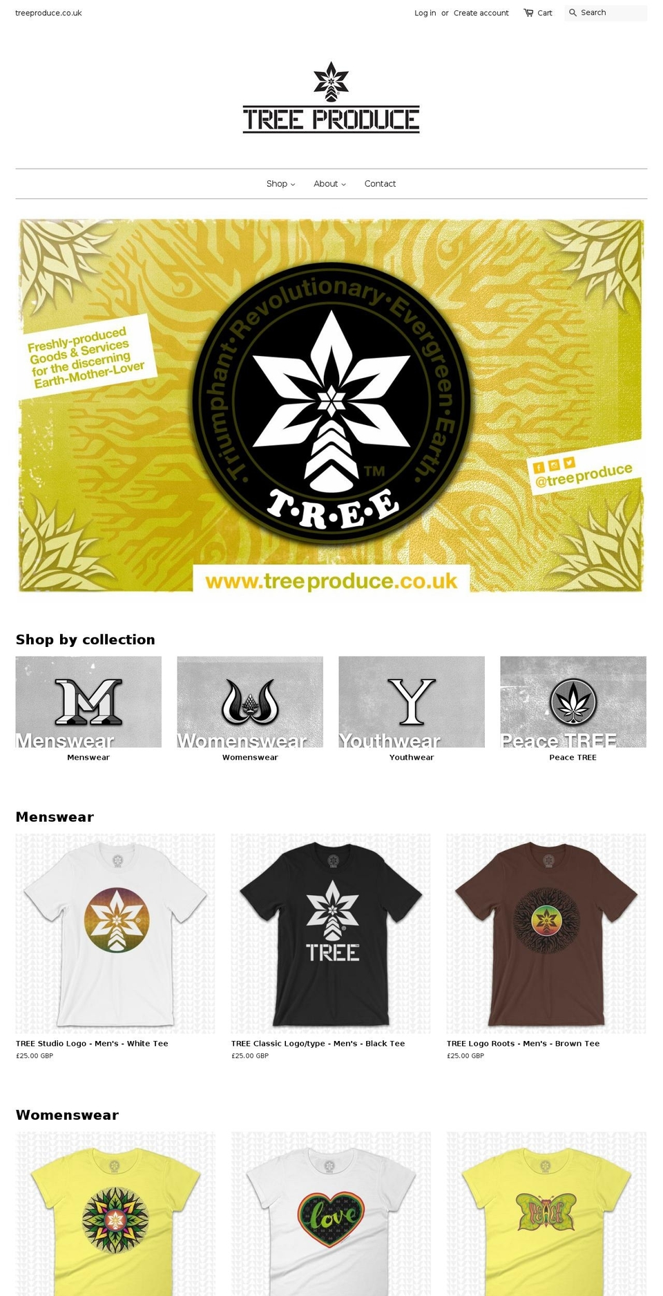 tree-tees.com — Shopify storefront screenshot
