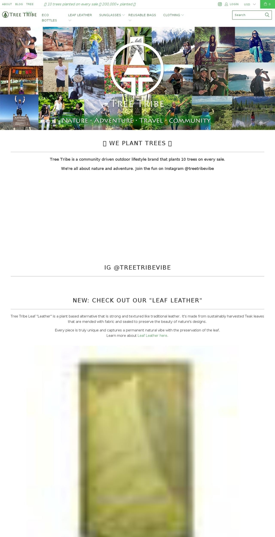 tree-tribe.myshopify.com shopify website screenshot