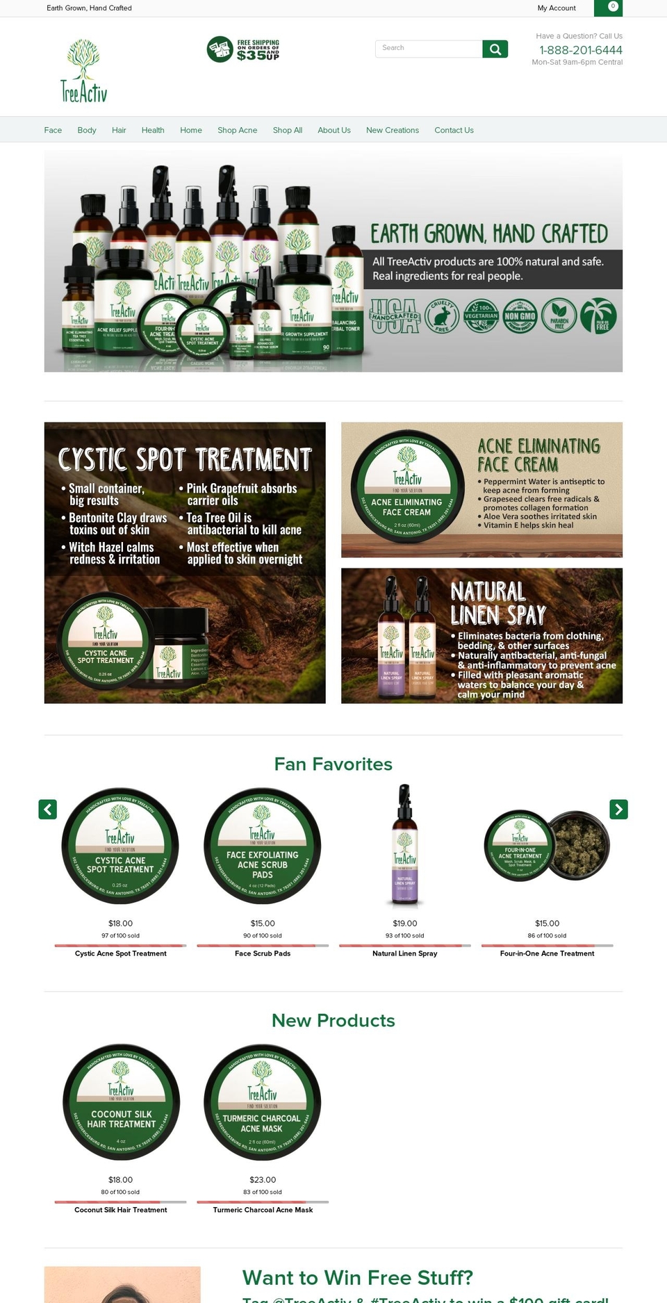 treeactiv.com shopify website screenshot