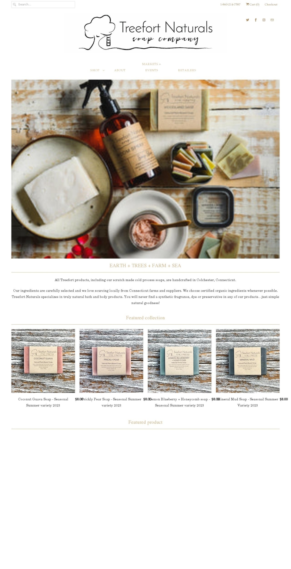 treefortnaturals.com shopify website screenshot