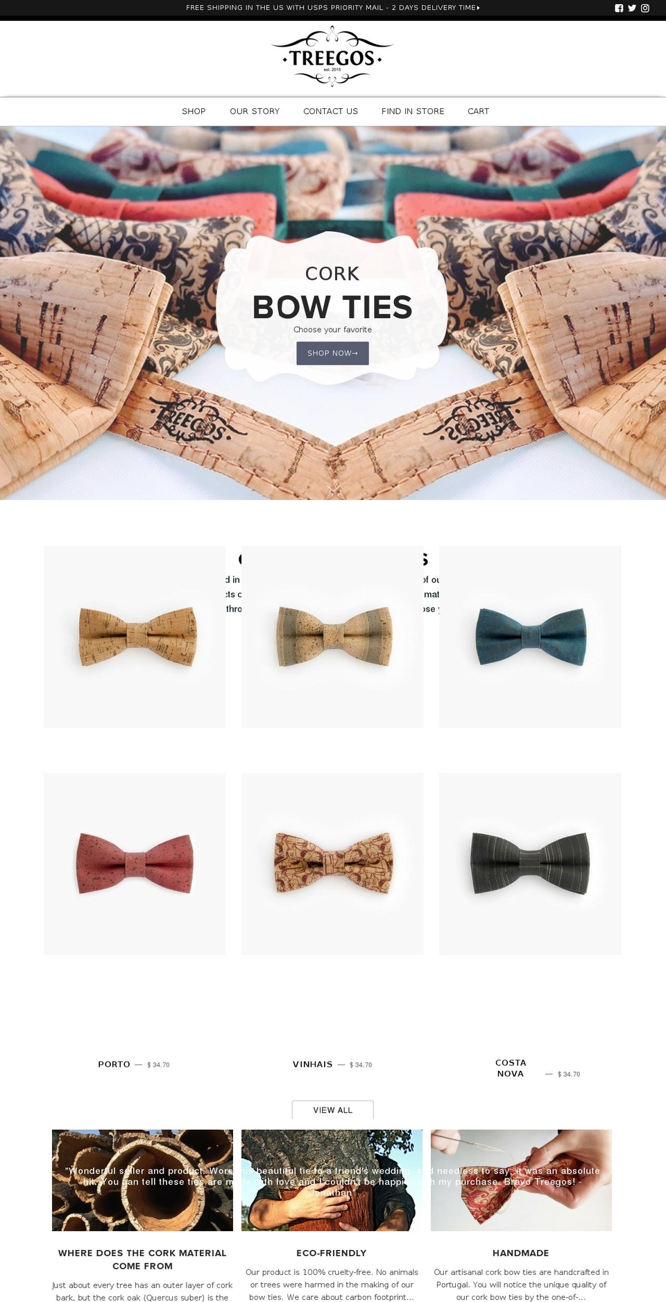 treegos.com — Shopify storefront screenshot