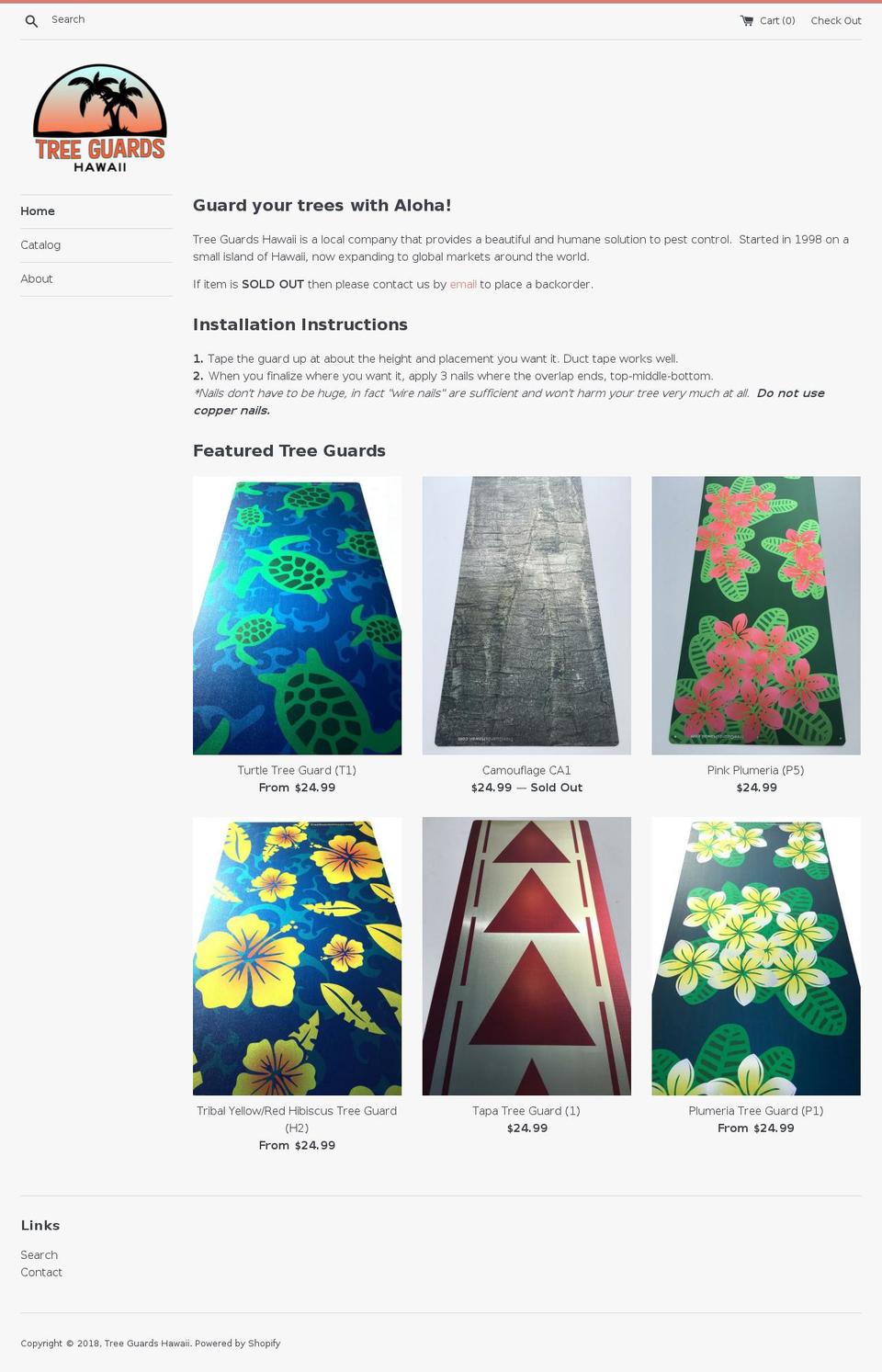 treeguardshawaii.com — Shopify storefront screenshot