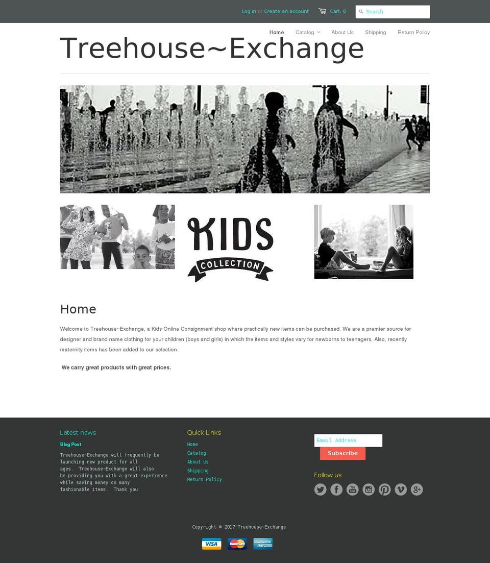 treehouseexchange.com shopify website screenshot