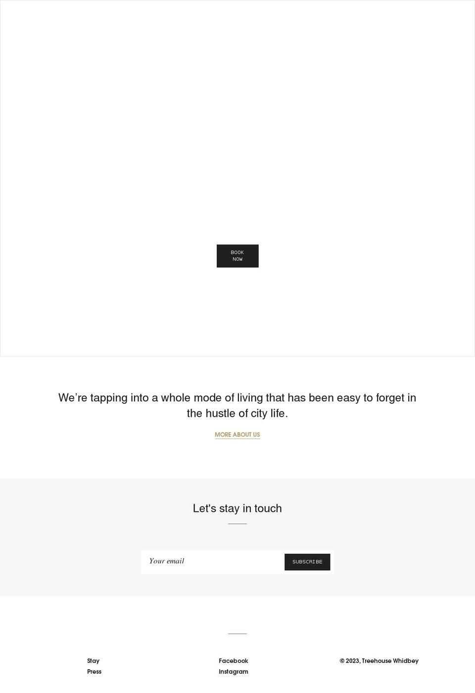 treehousewhidbey.com shopify website screenshot