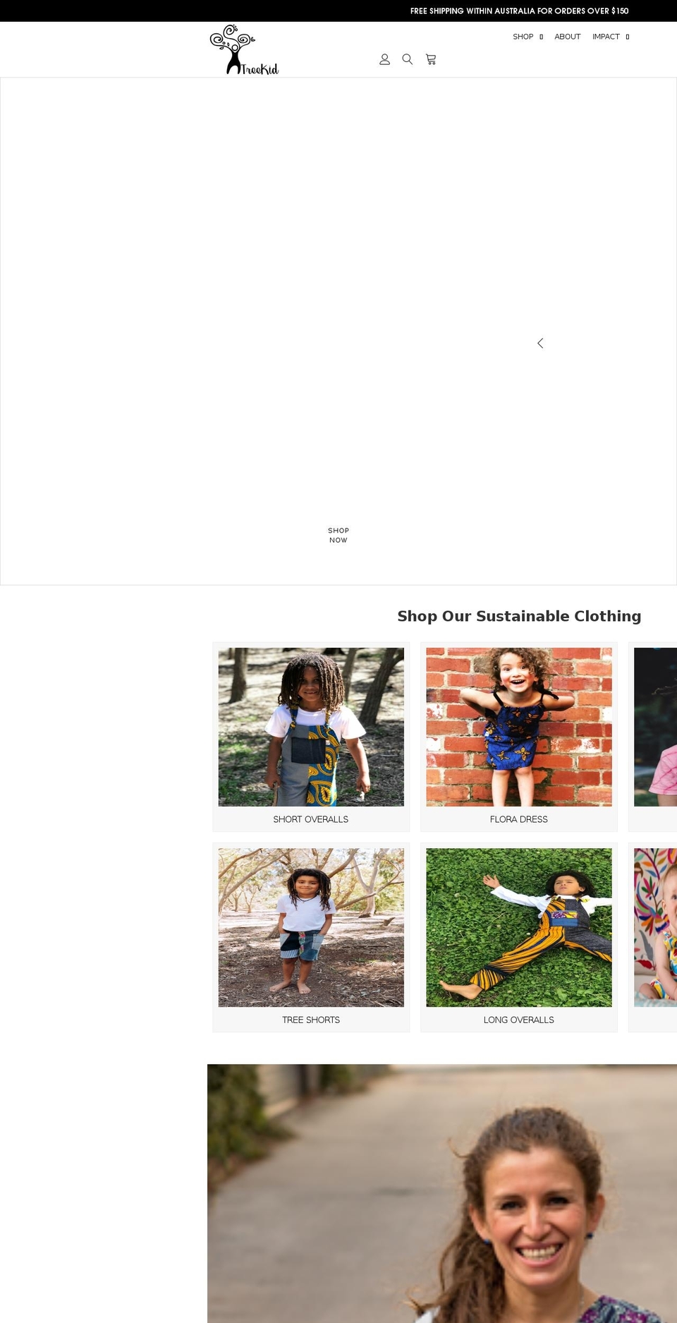 treekid.com.au shopify website screenshot