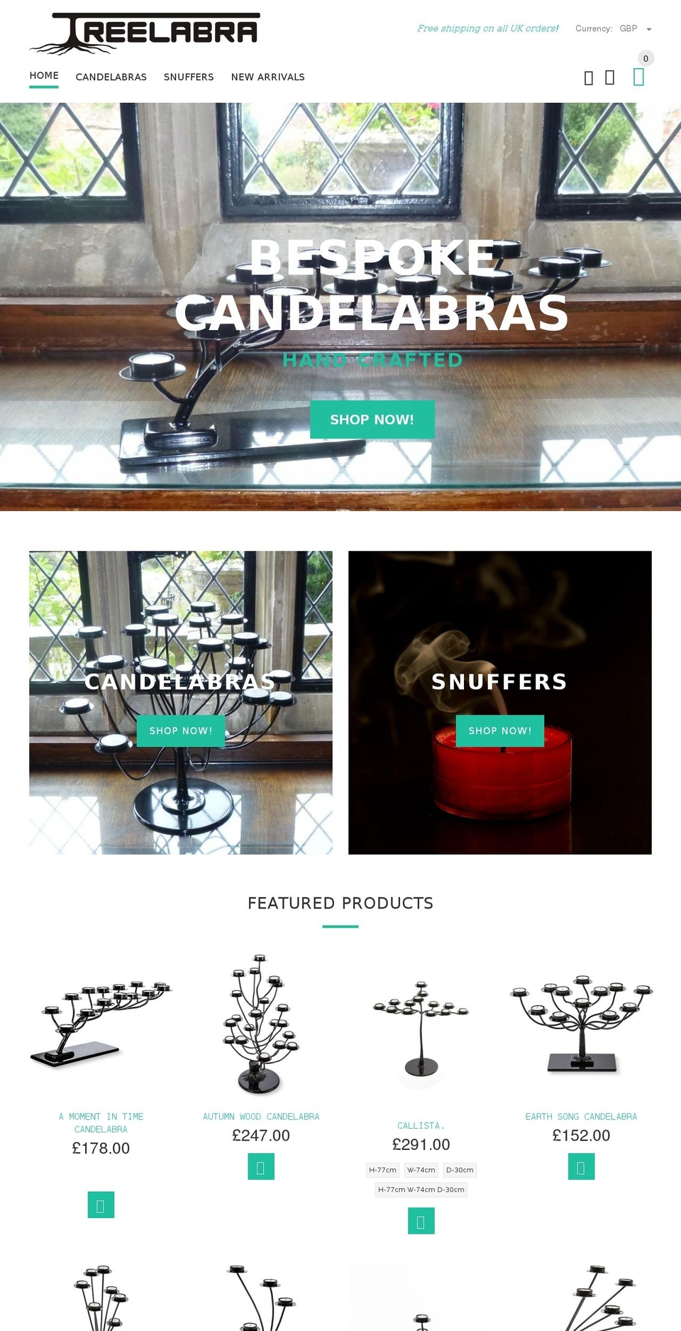 treelabra.com — Shopify storefront screenshot