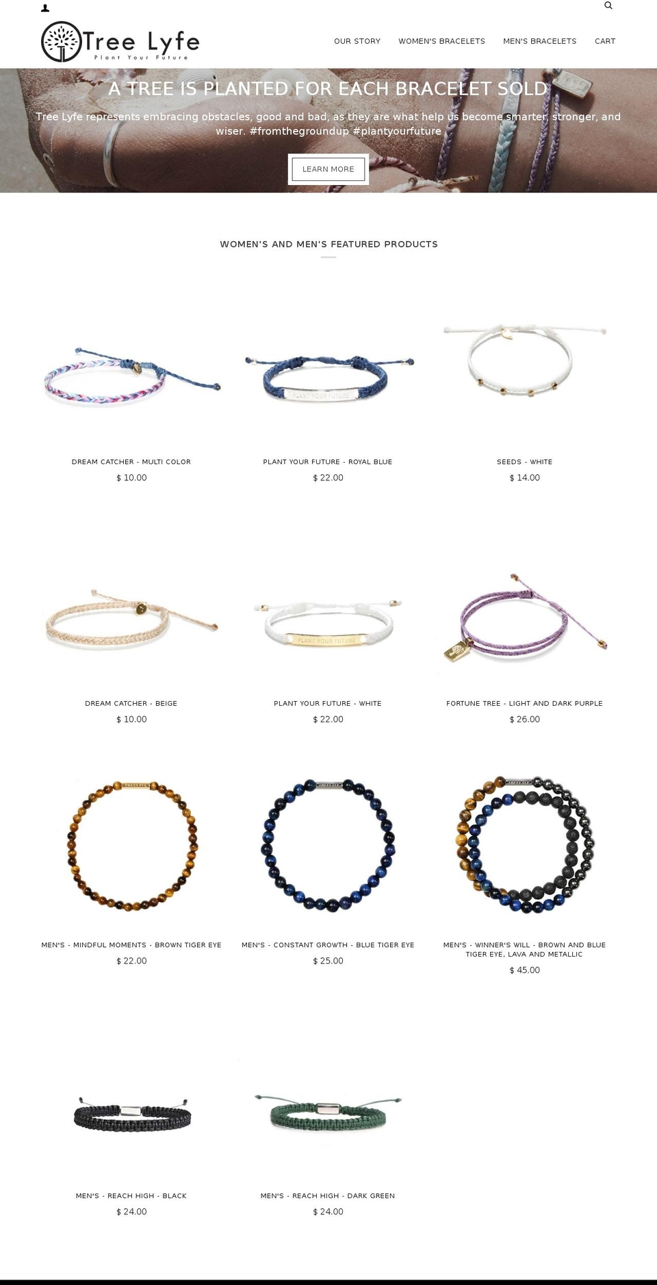 treelyfe.com shopify website screenshot