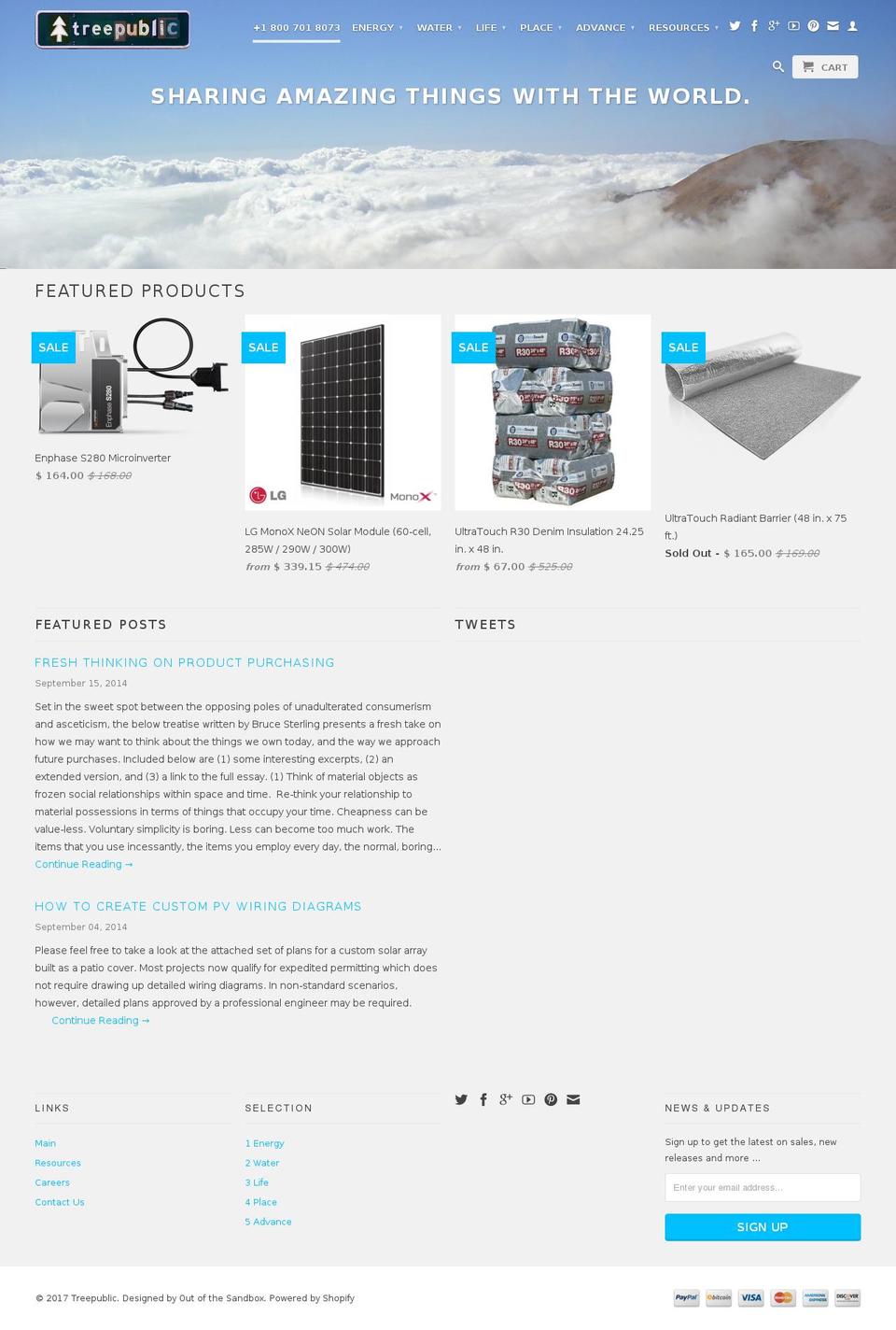 treepublic.com shopify website screenshot
