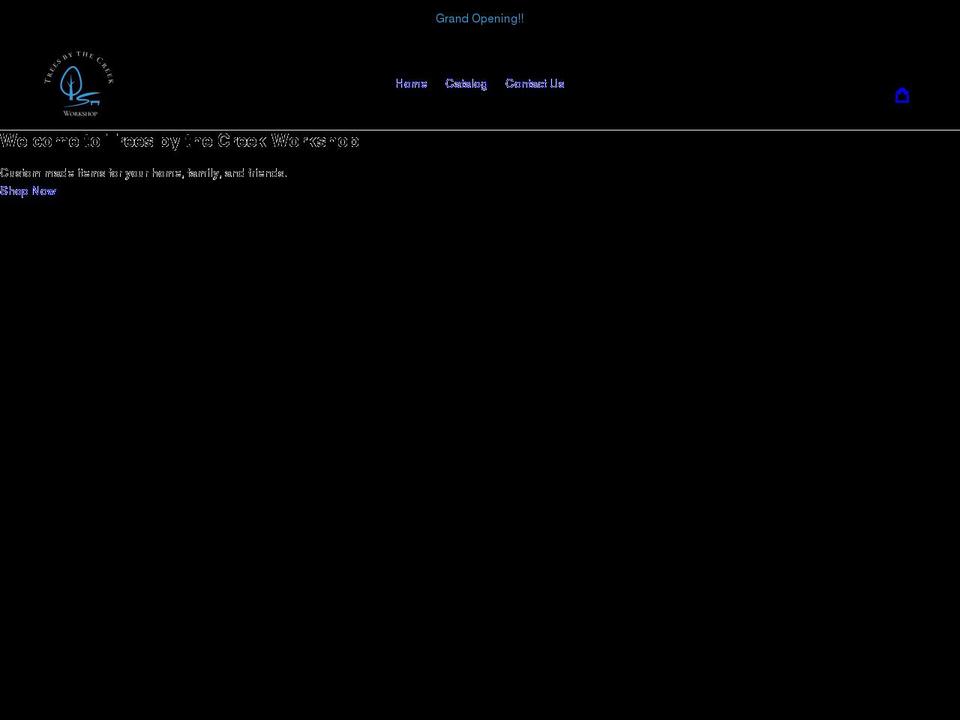 treesbythecreek.com shopify website screenshot