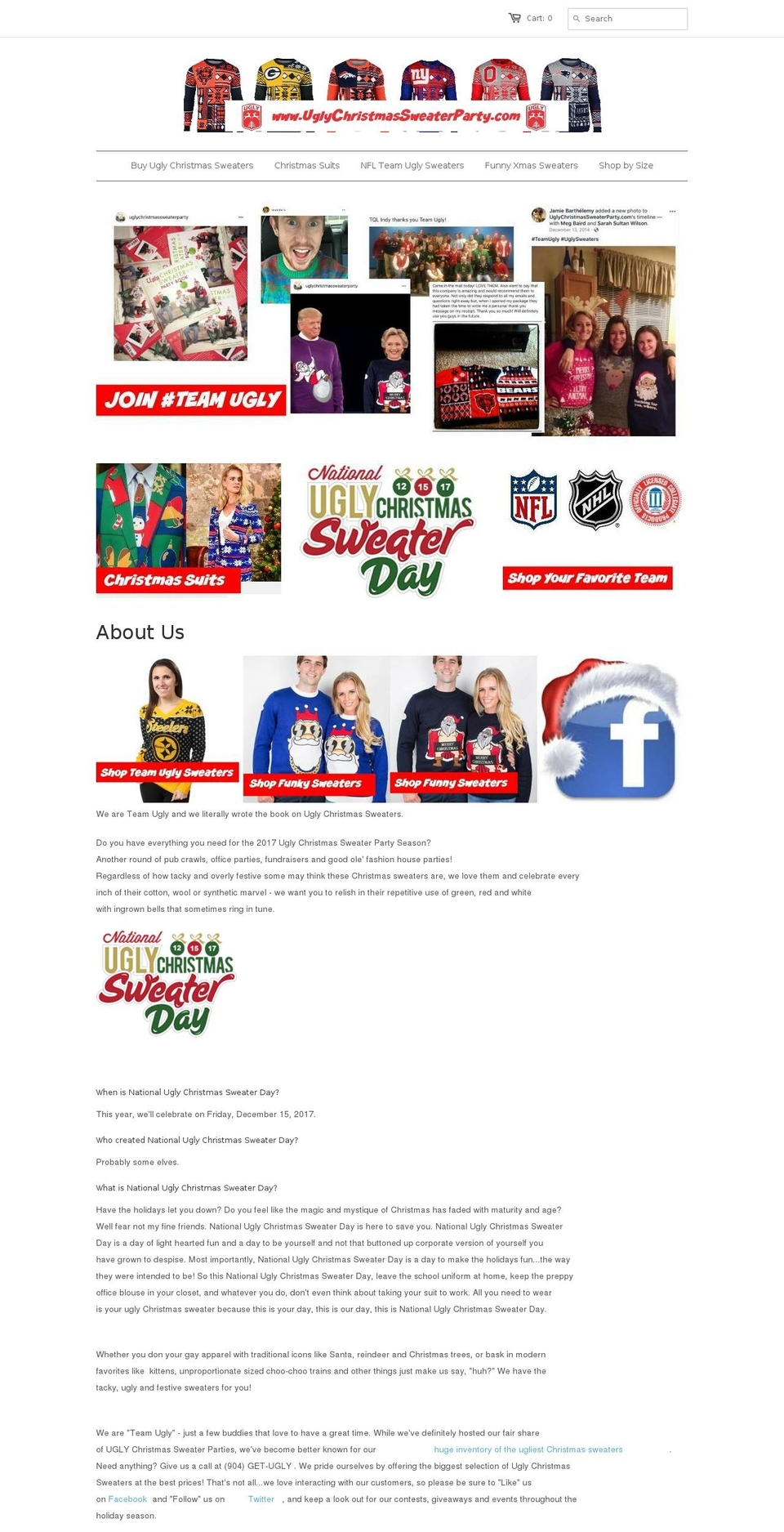 treeskirtparty.com — Shopify storefront screenshot