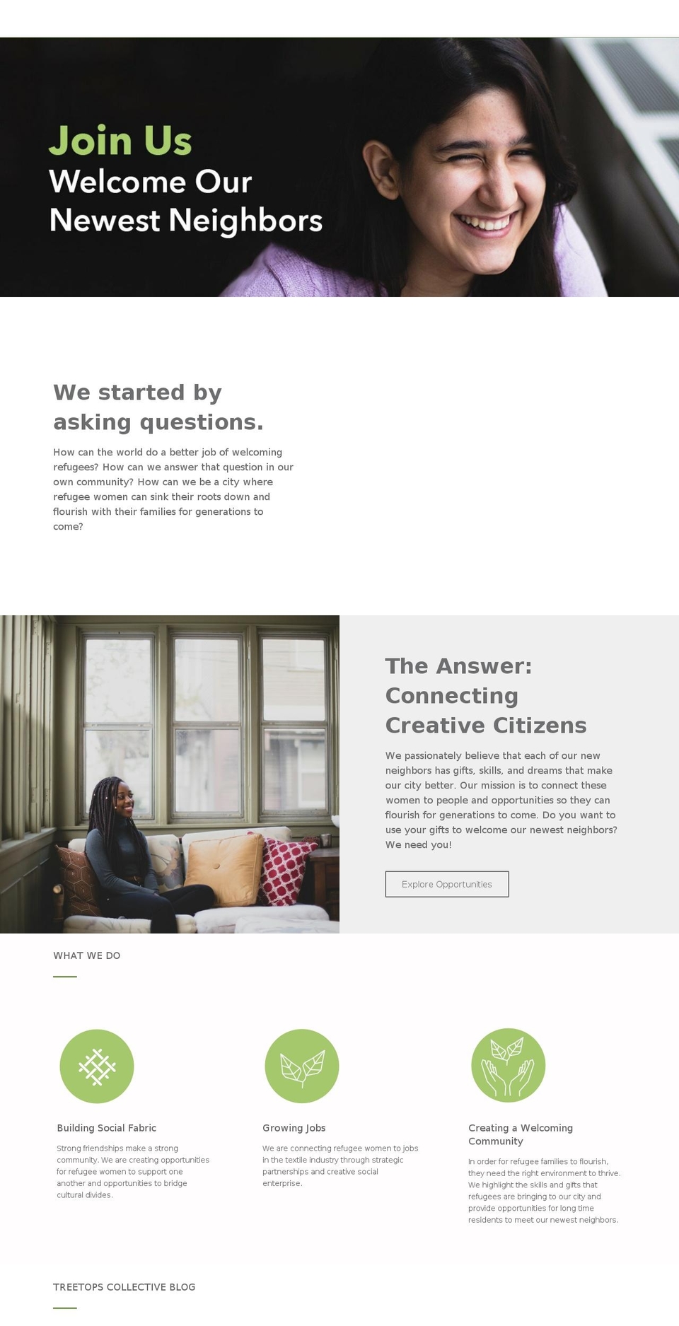 treetopscollective.com shopify website screenshot