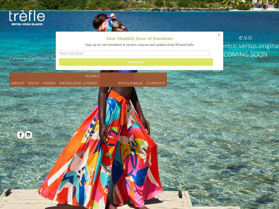 trefledesigns.com shopify website screenshot