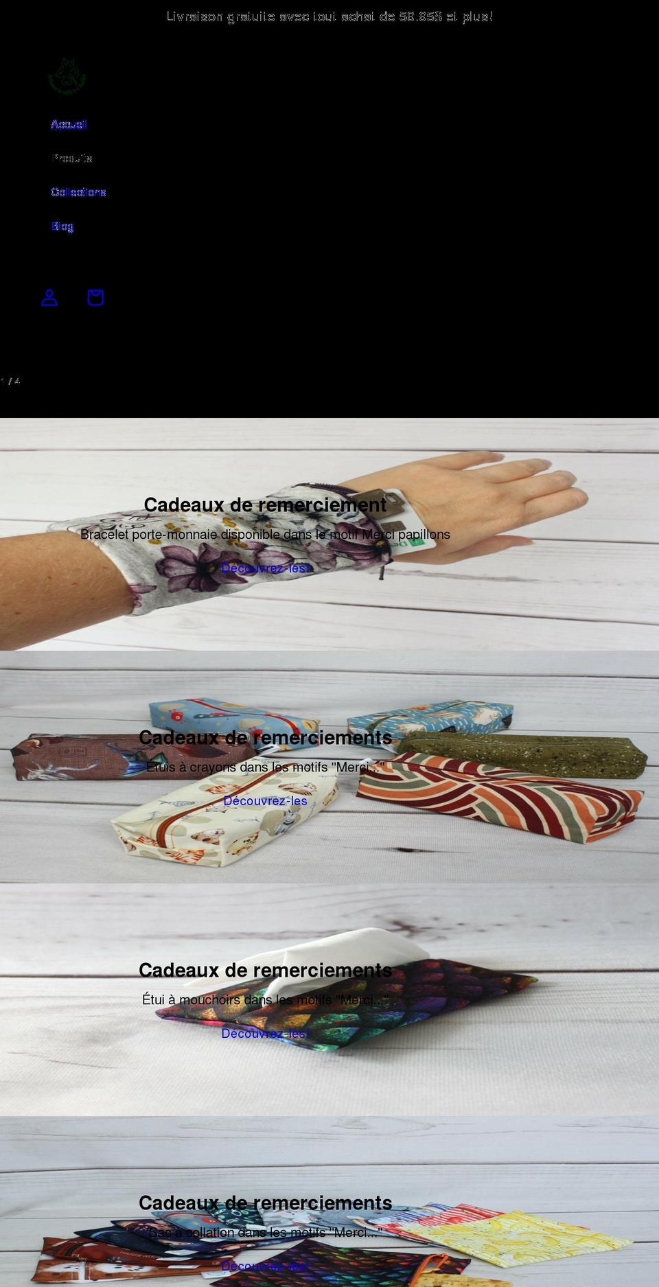 treflequatrefeuilles.com shopify website screenshot