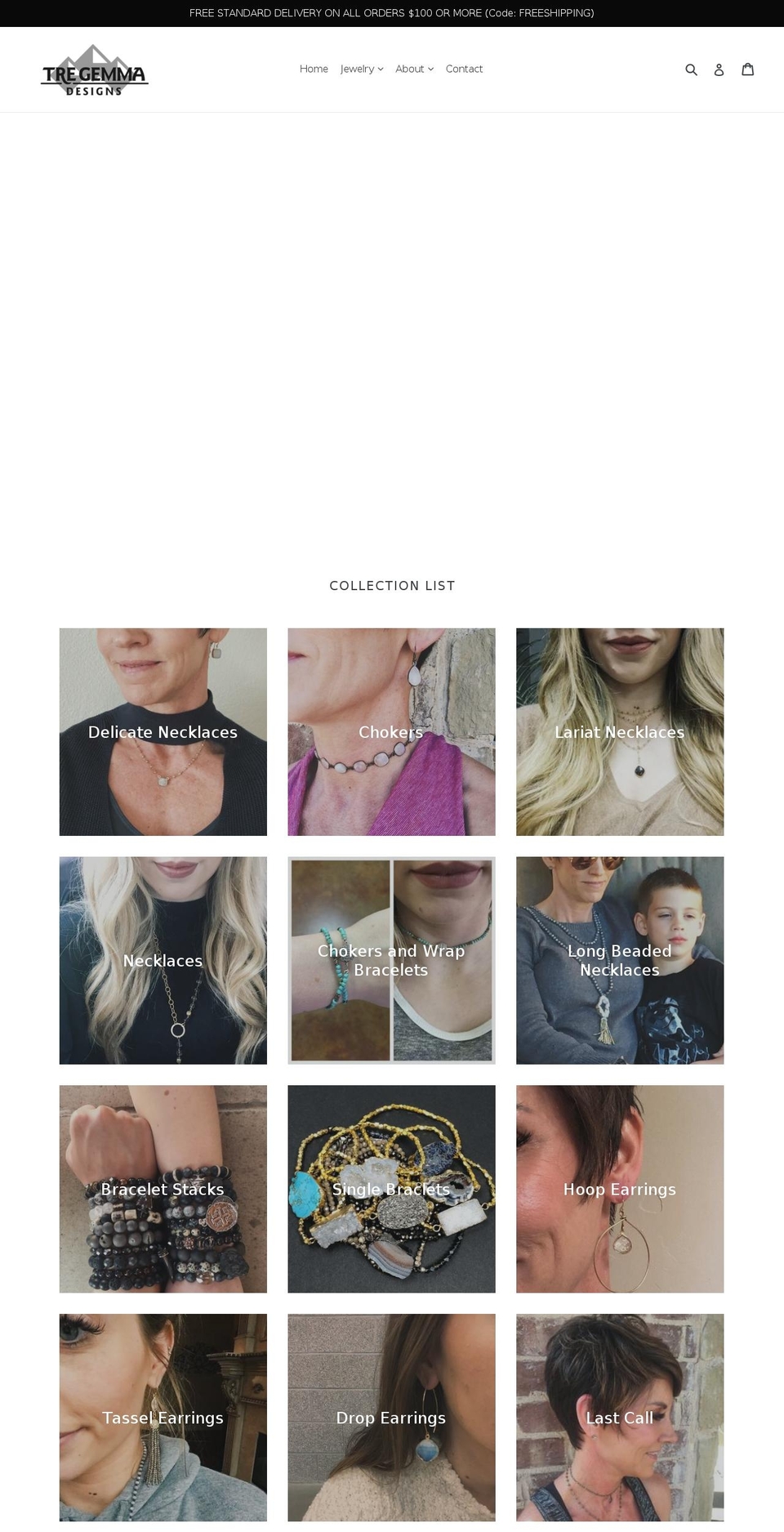 tregemmadesigns.com — Shopify storefront screenshot