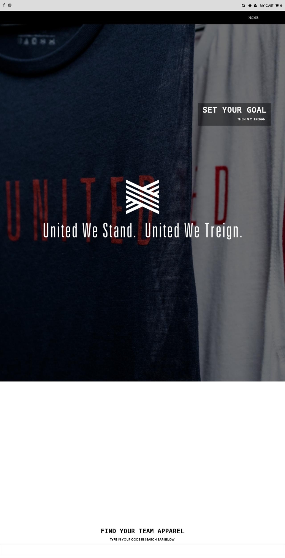 treignteamsales.com — Shopify storefront screenshot