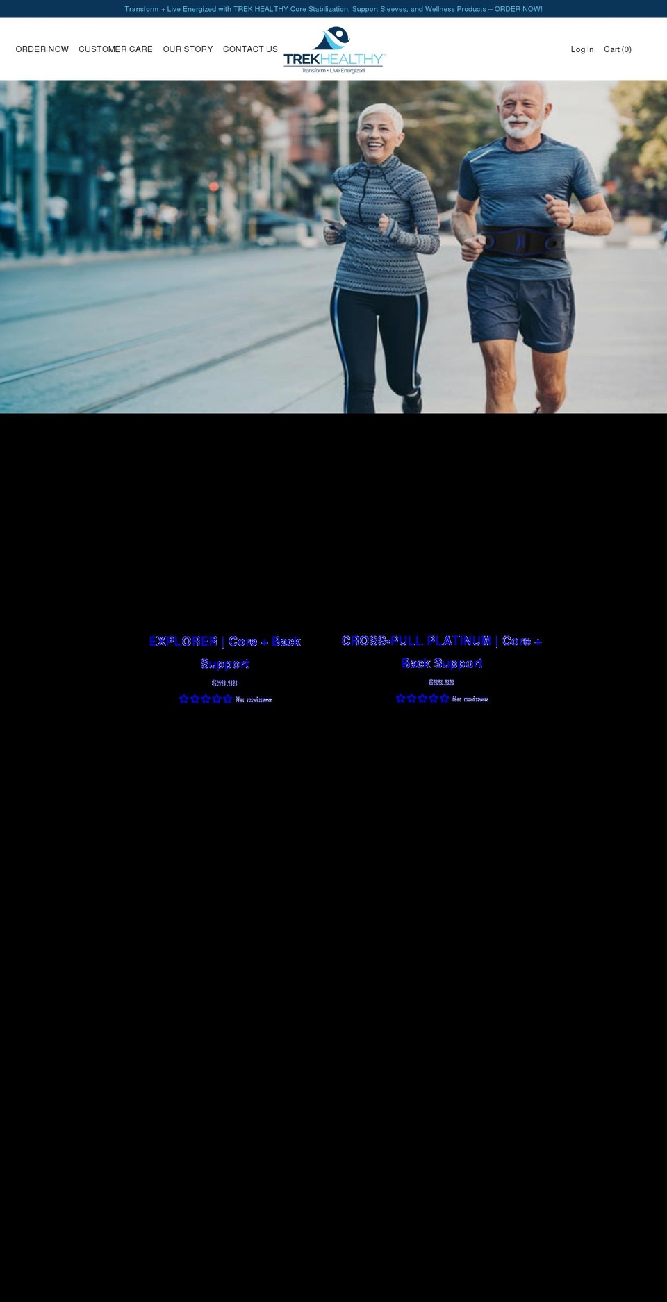 trekhealthy.com shopify website screenshot
