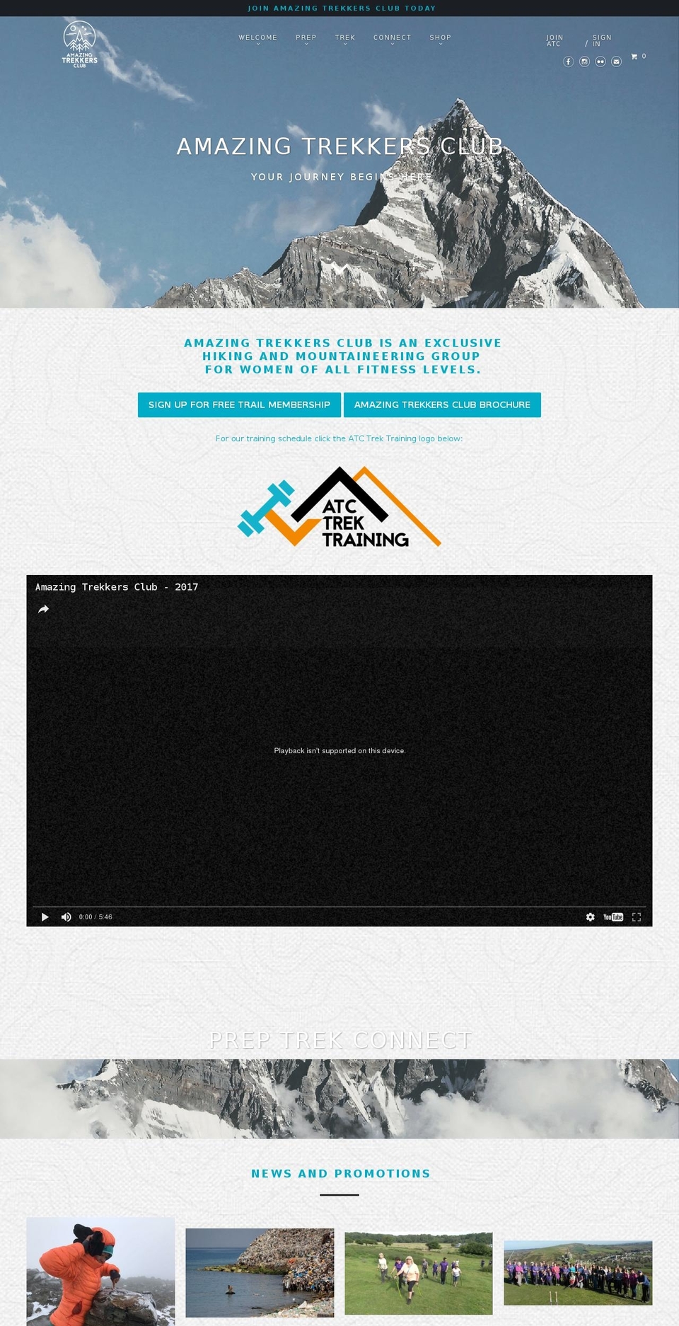 trekkersworld.com shopify website screenshot