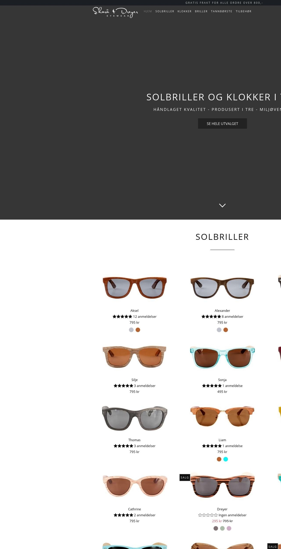 treklokke.com shopify website screenshot