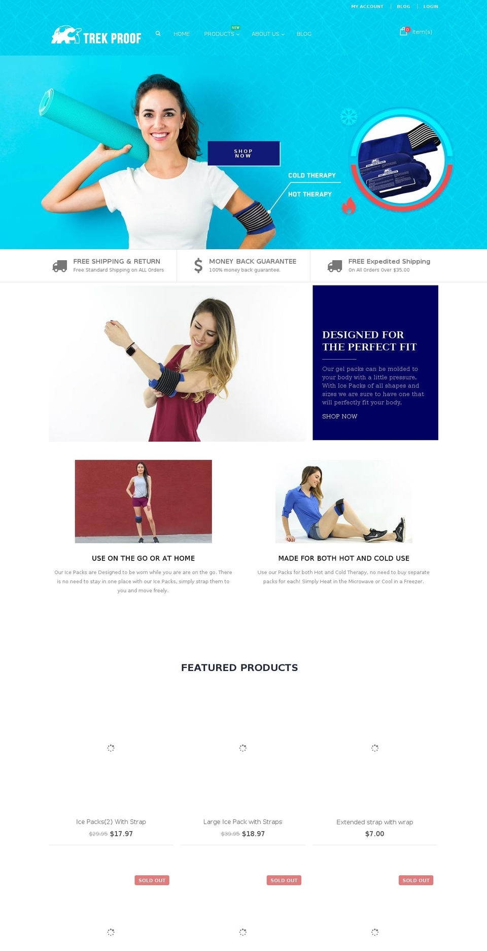 trekproof.com shopify website screenshot