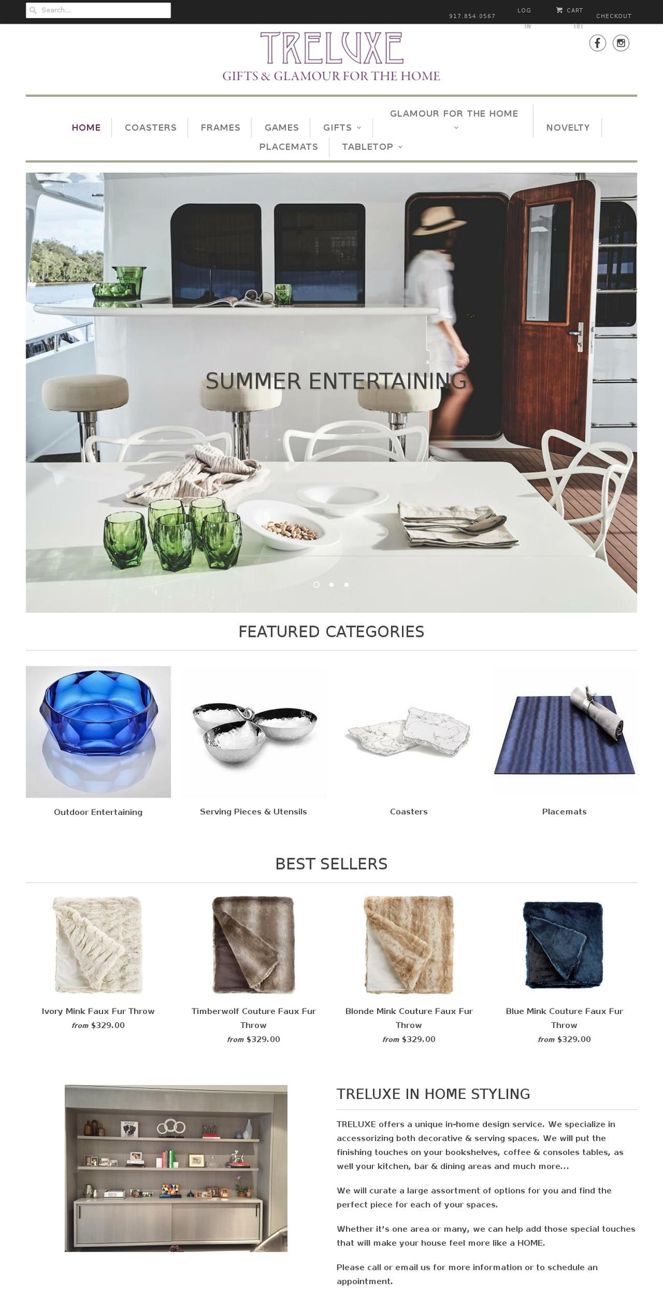 treluxe.com shopify website screenshot