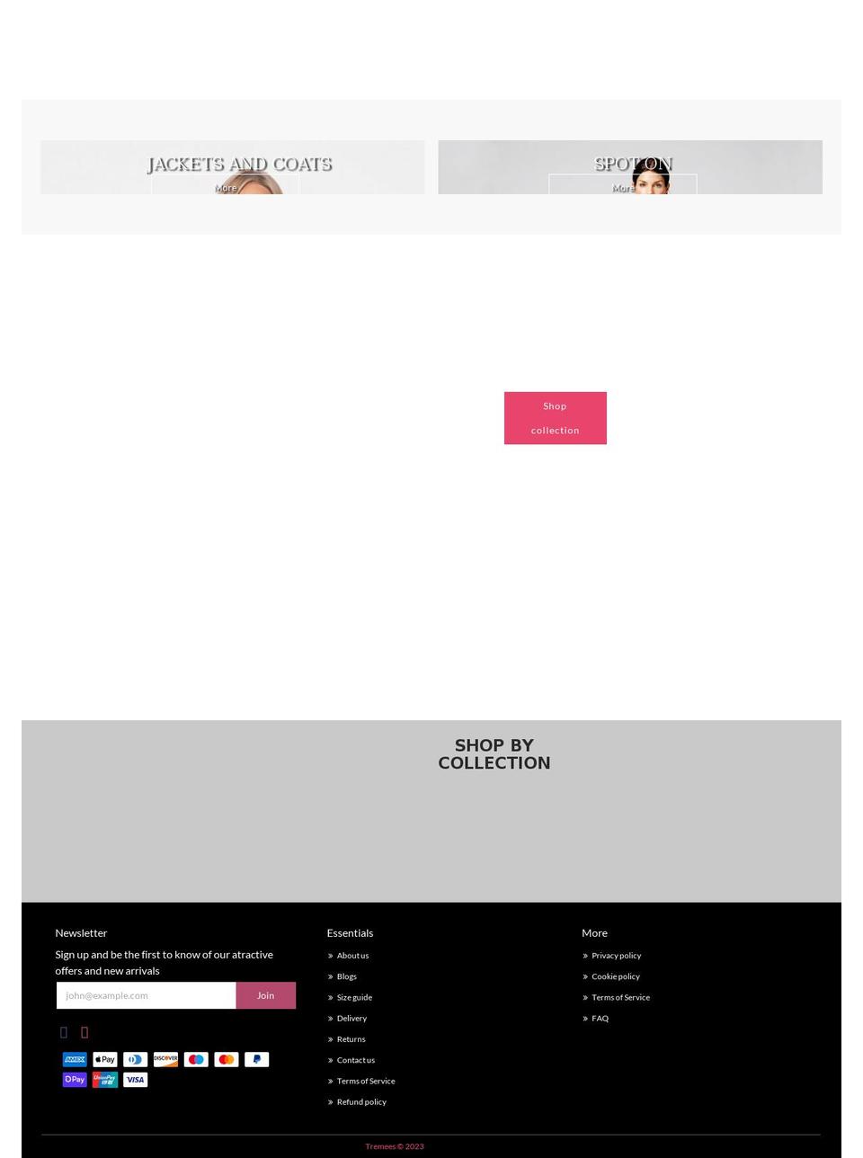 tremees.co.uk shopify website screenshot
