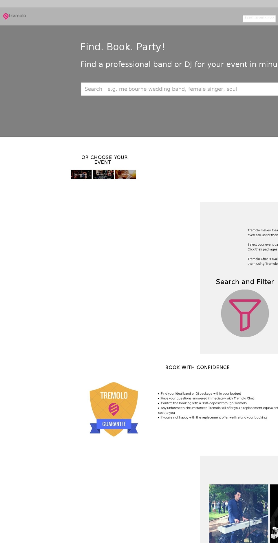 tremolo.com.au shopify website screenshot