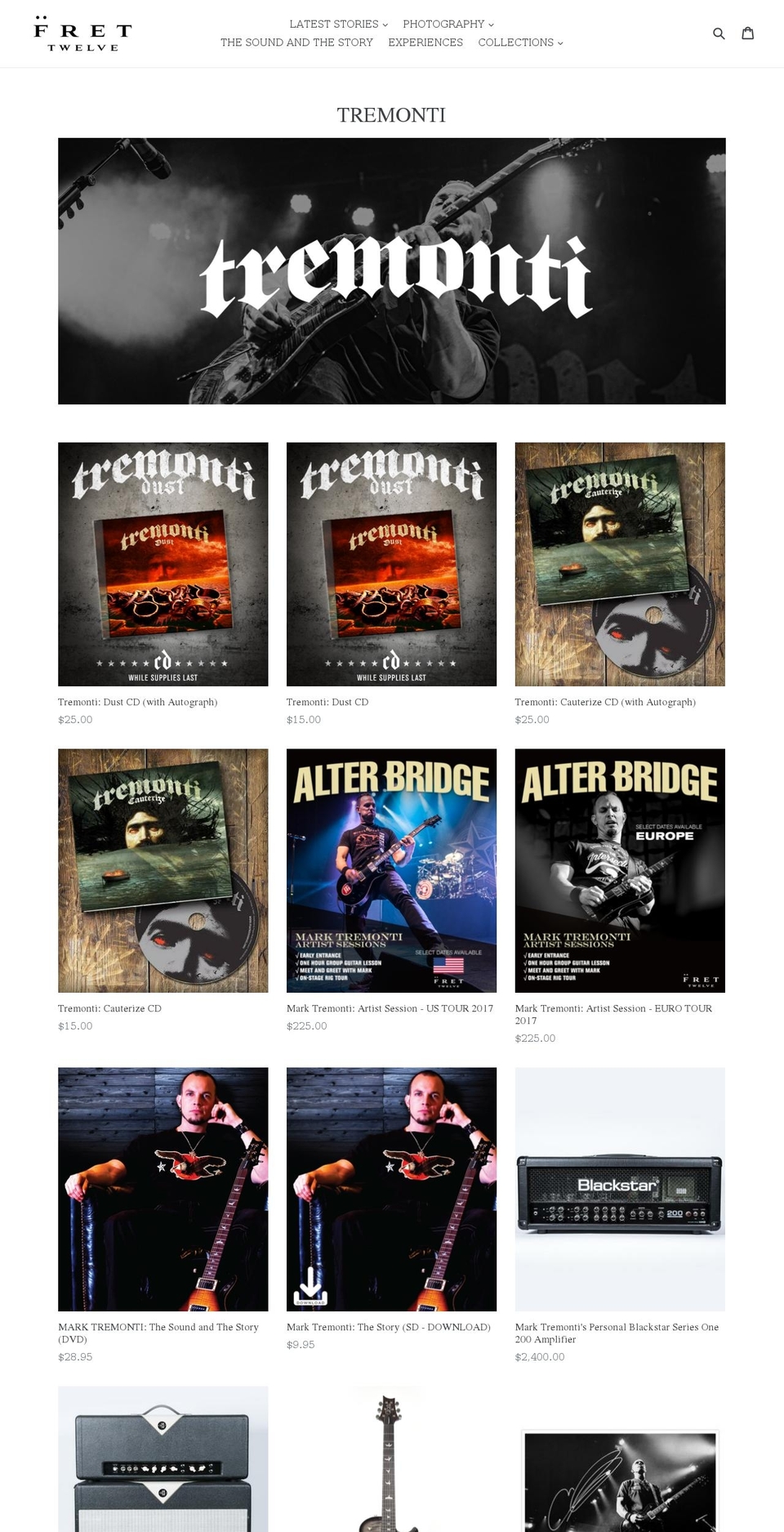 tremontiproject.com shopify website screenshot