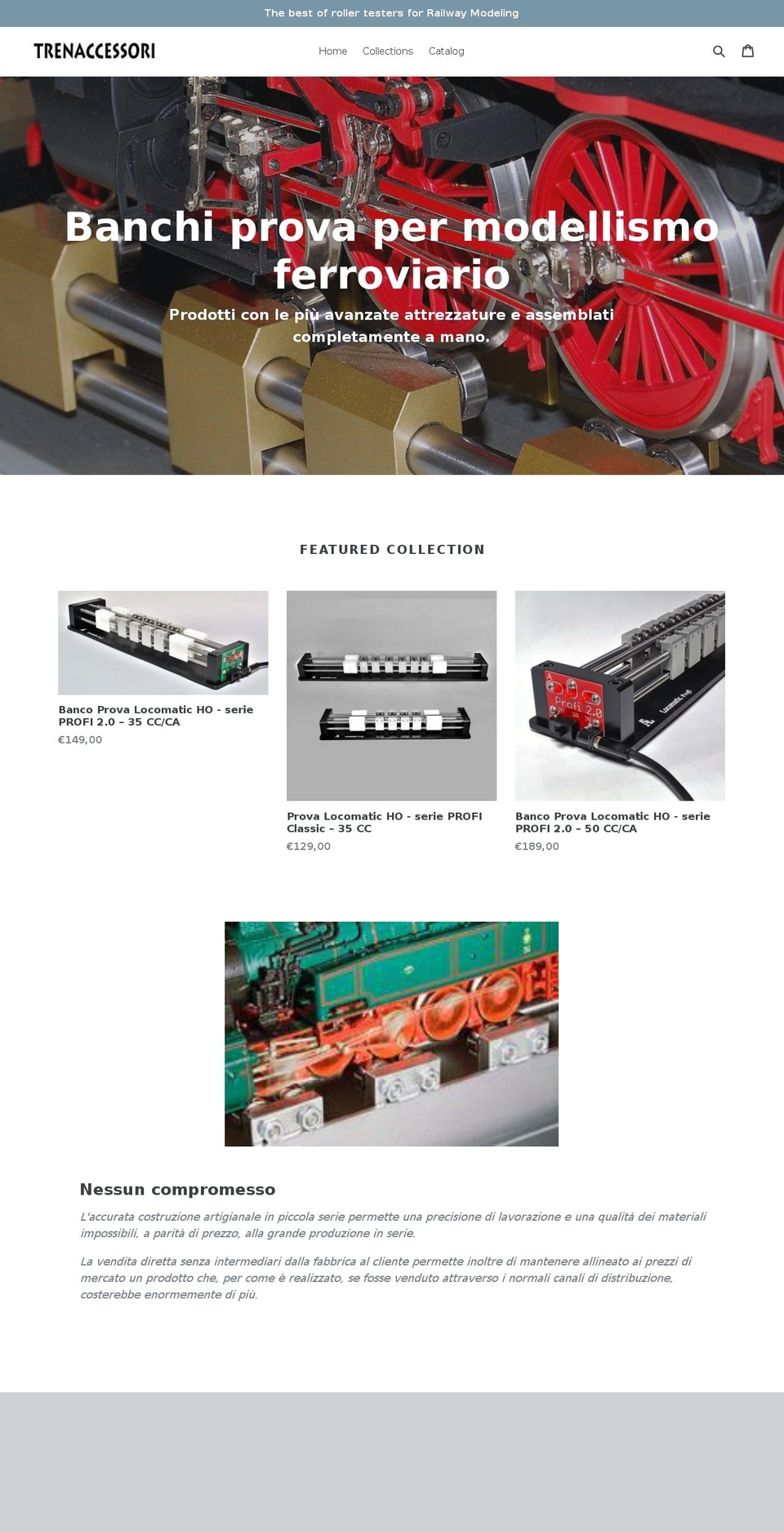 trenaccessori.com — Shopify storefront screenshot