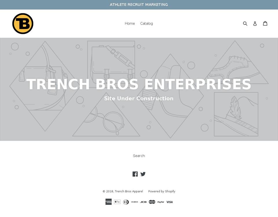 trenchbros.com — Shopify storefront screenshot