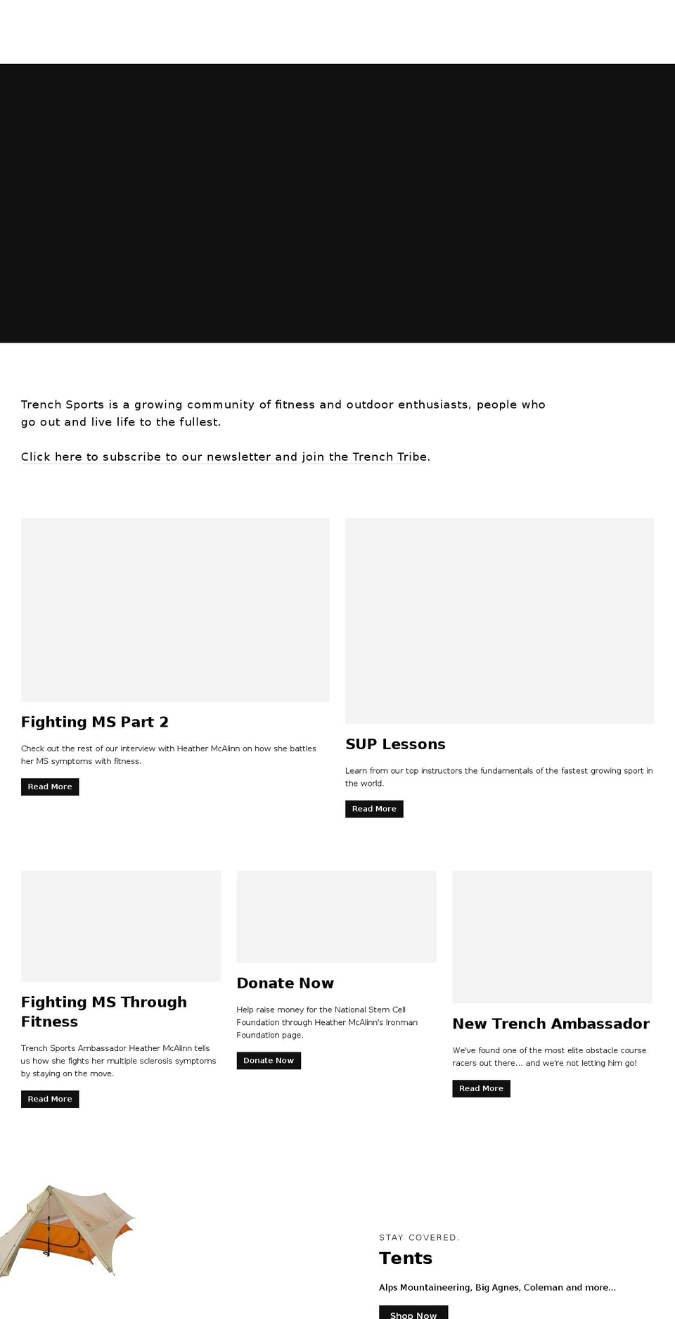 trenchsports.com shopify website screenshot