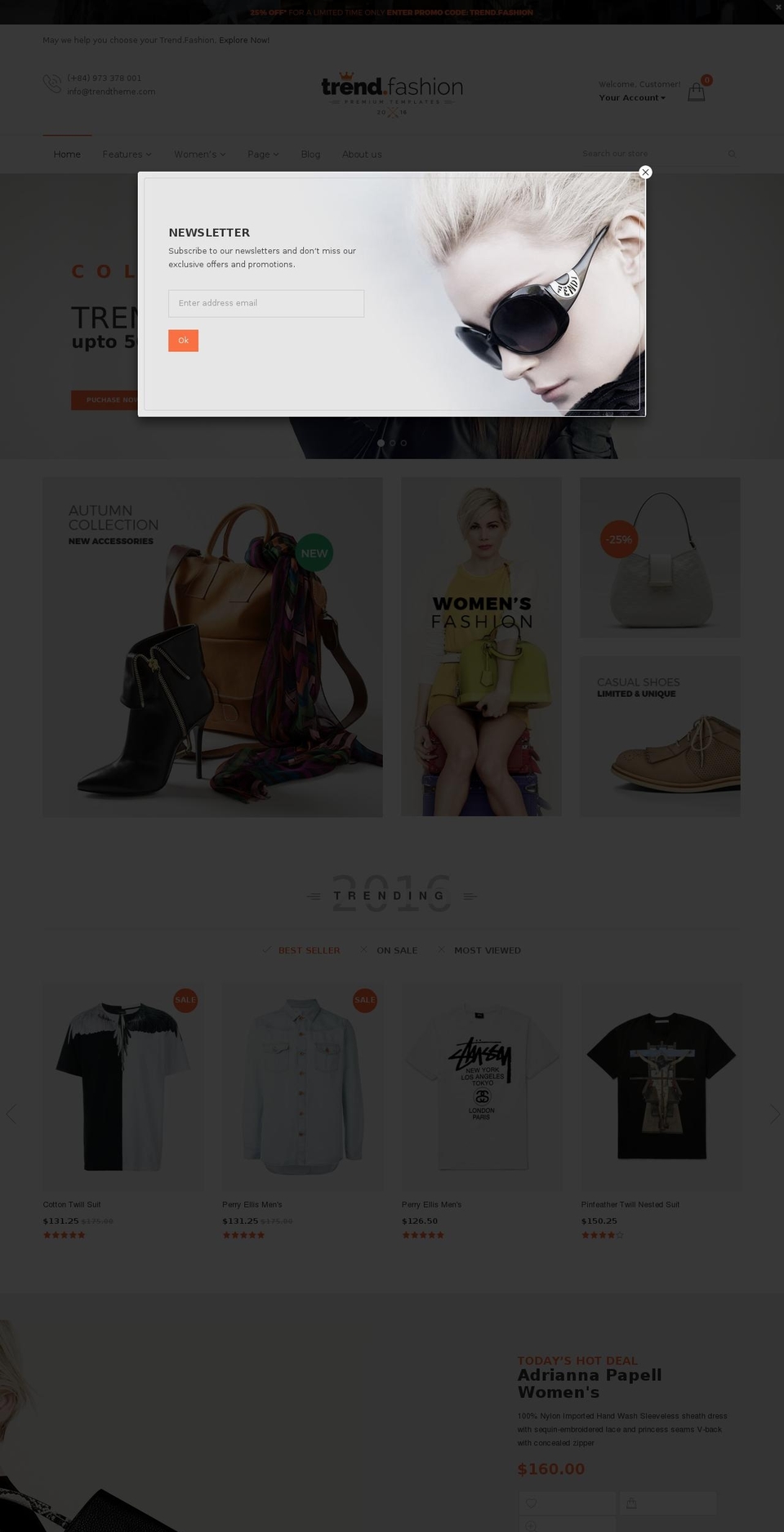 Fashion Shopify theme site example trend-30.myshopify.com