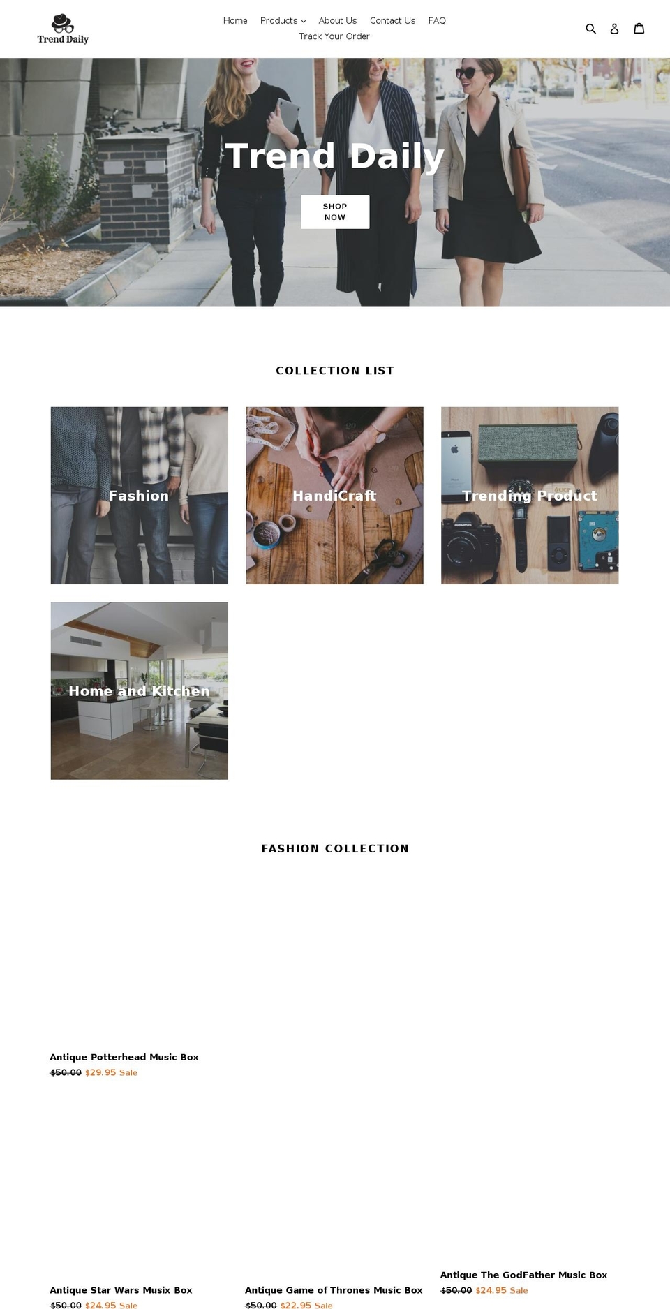 trend-daily.com — Shopify storefront screenshot