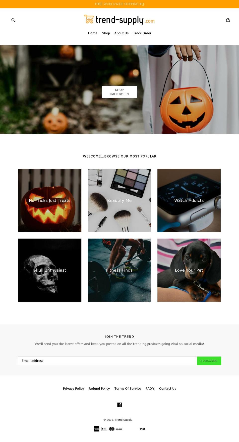 trend-supply.com — Shopify storefront screenshot