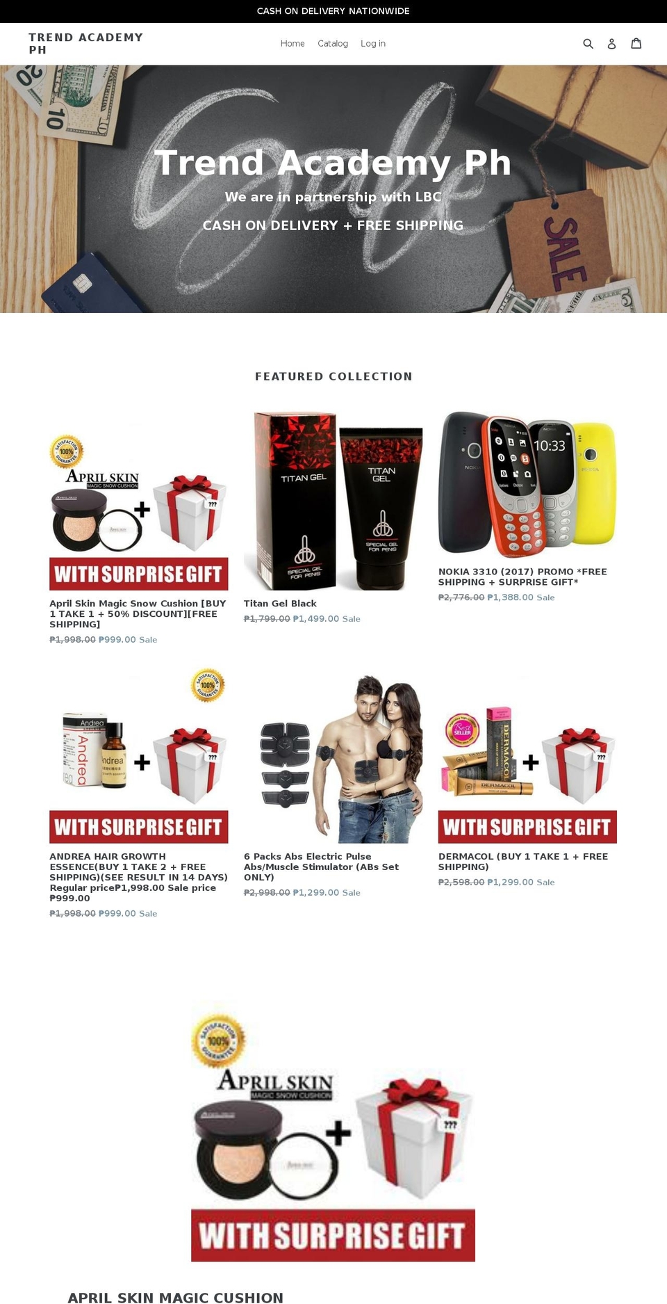trendacademyph.com — Shopify storefront screenshot