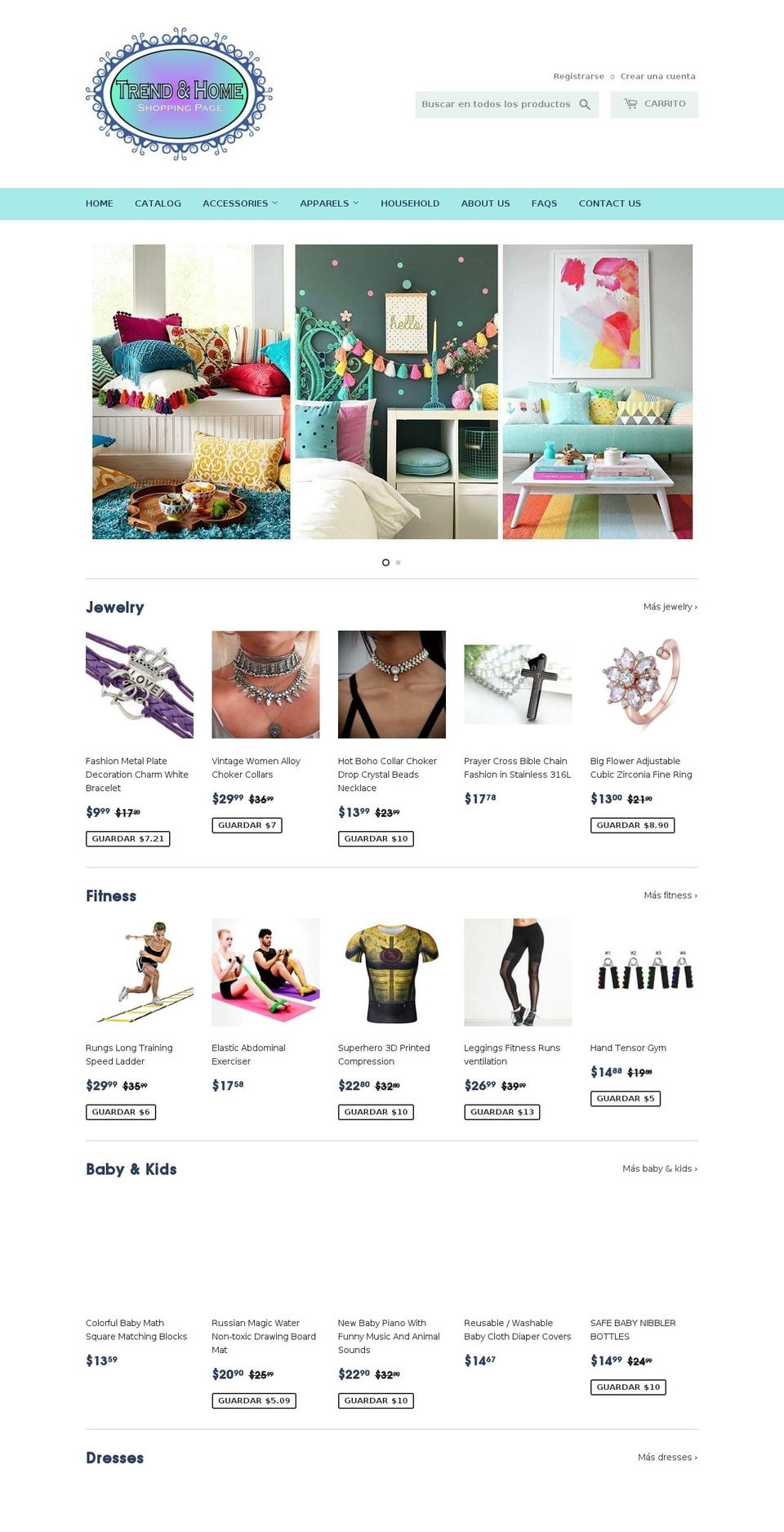 trendandhome.com — Shopify storefront screenshot