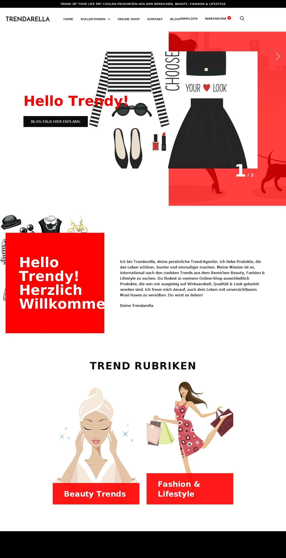 trendarella.com — Shopify storefront screenshot
