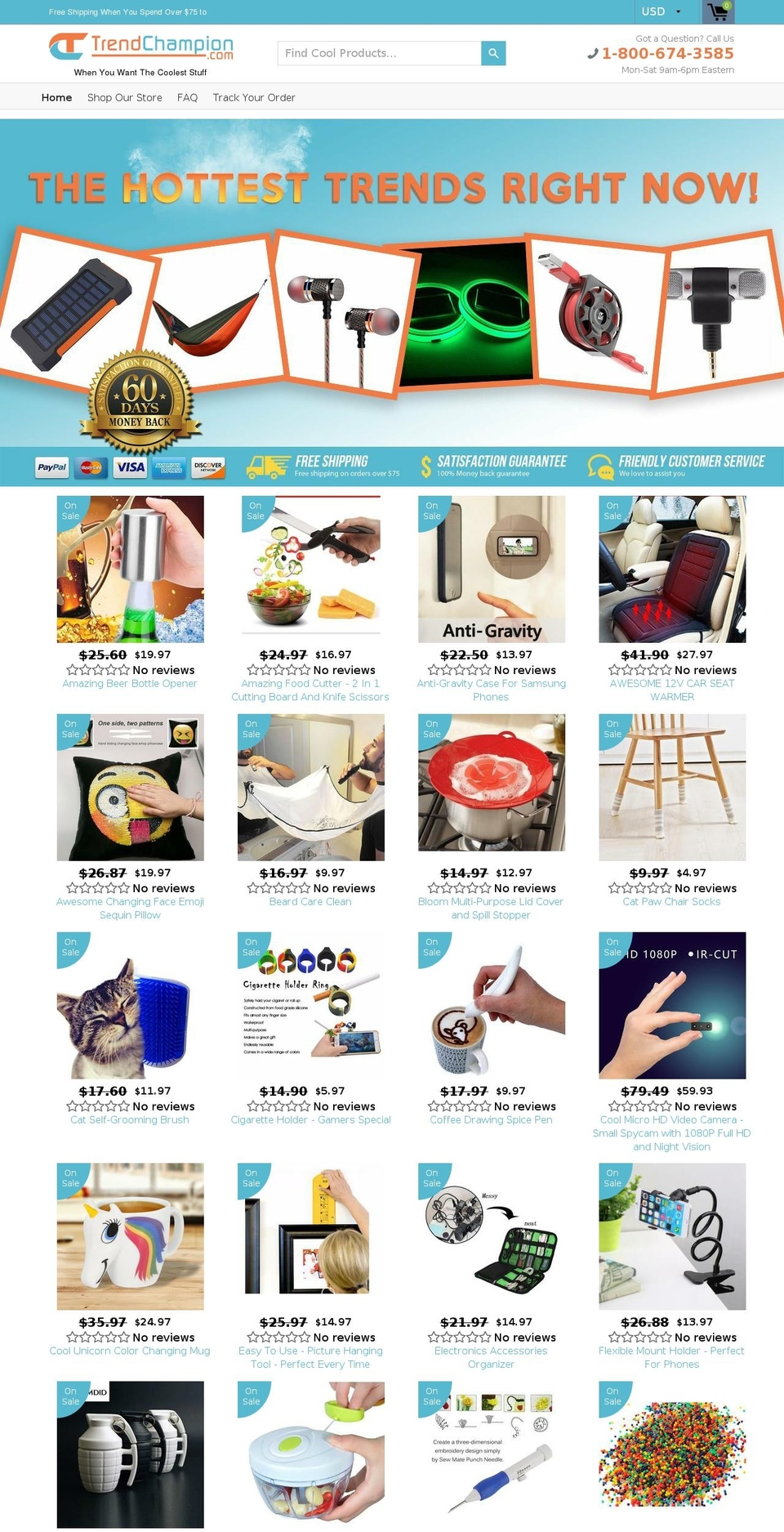 trendchampion.com — Shopify storefront screenshot