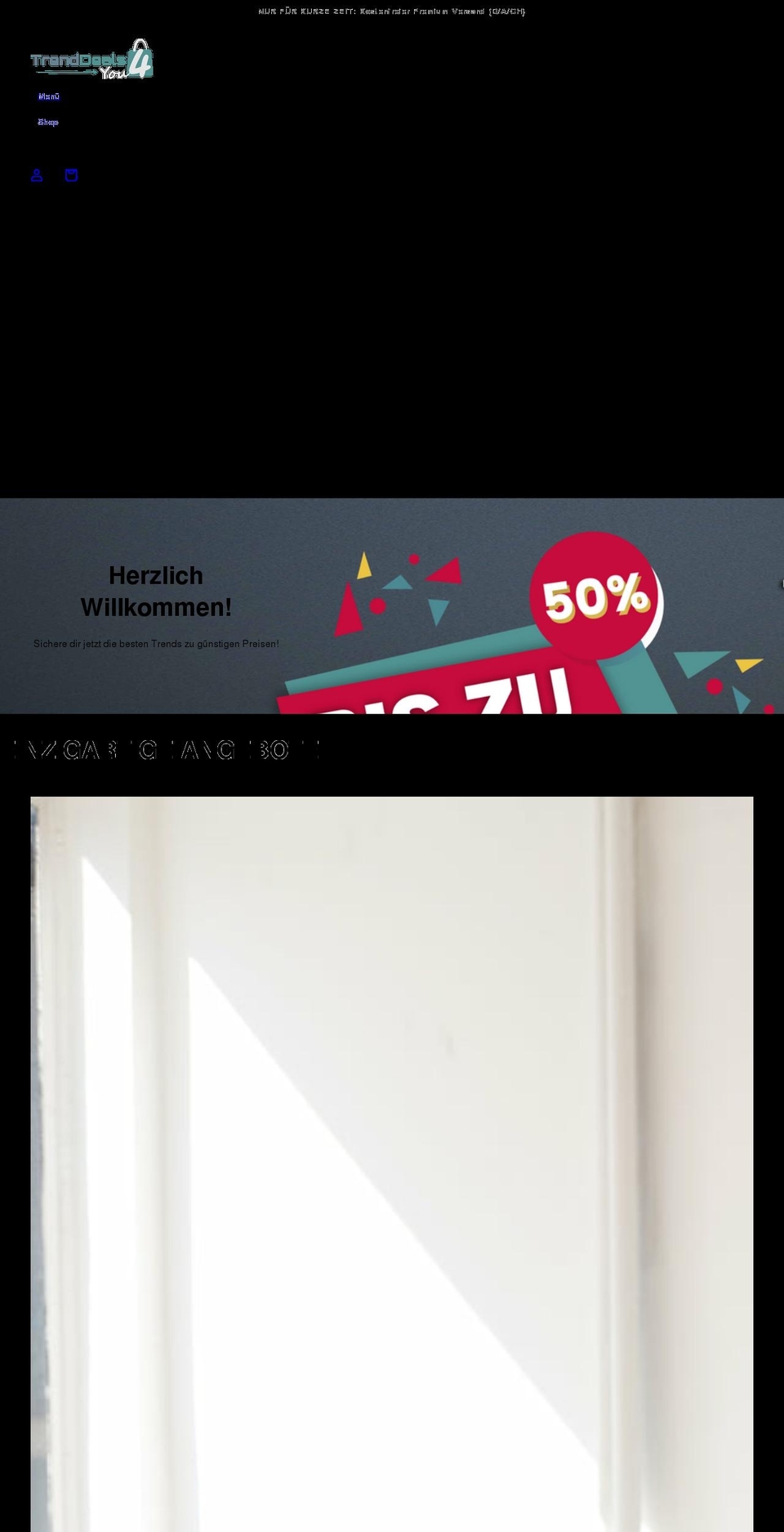 trenddeals4you.com shopify website screenshot