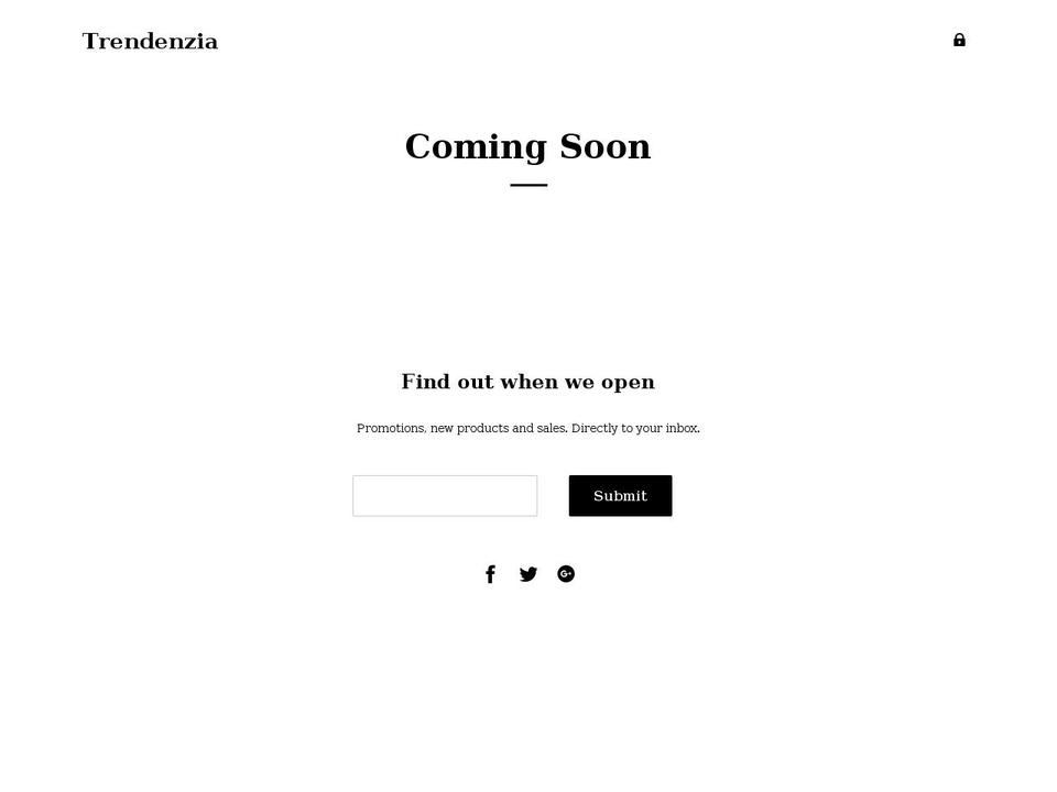Simplified dropshipping theme Shopify theme site example trendenzia.com