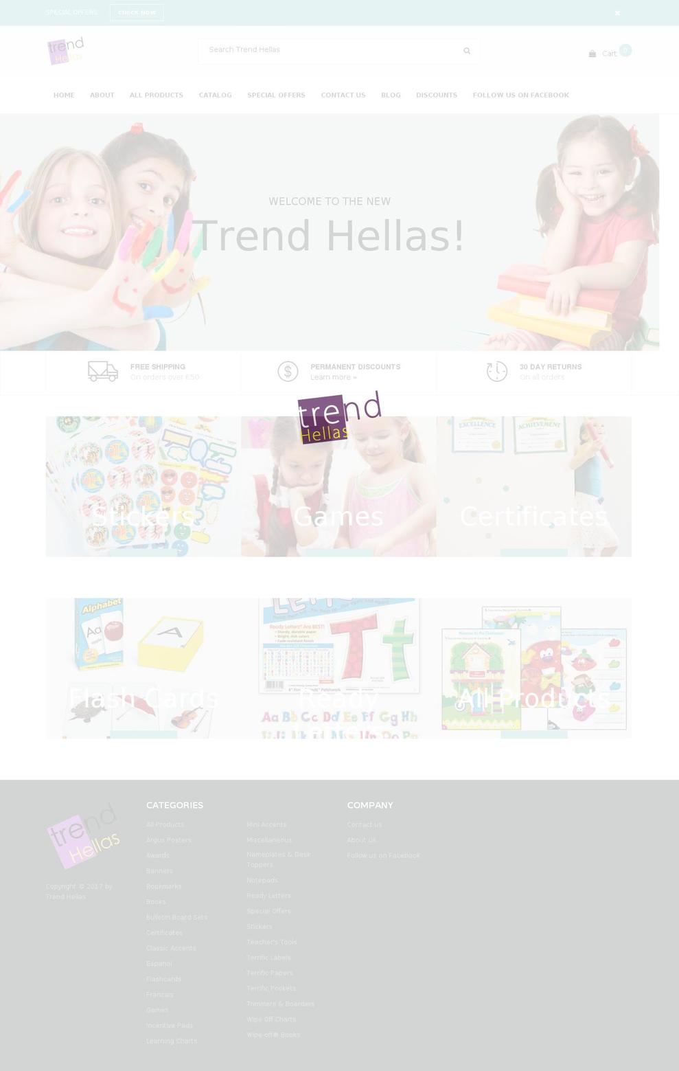 trendhellas.com shopify website screenshot