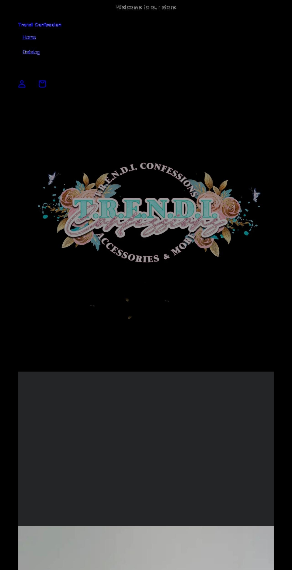 trendiconfession.com shopify website screenshot