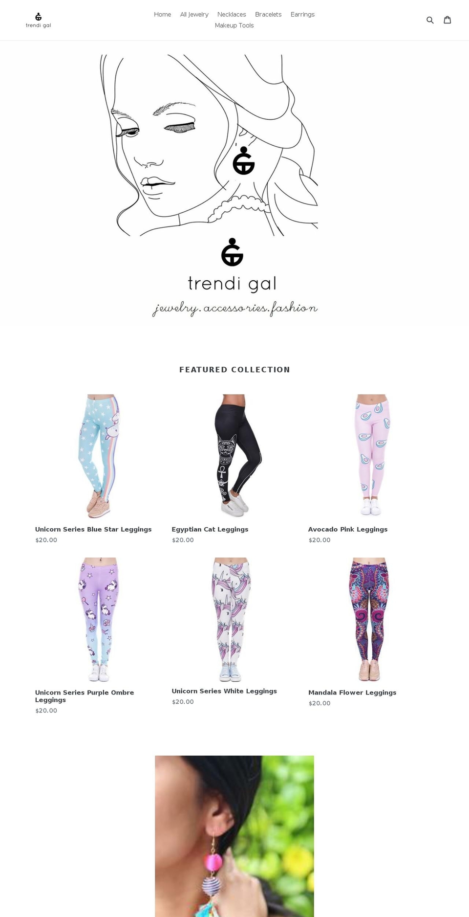 trendigal.com shopify website screenshot