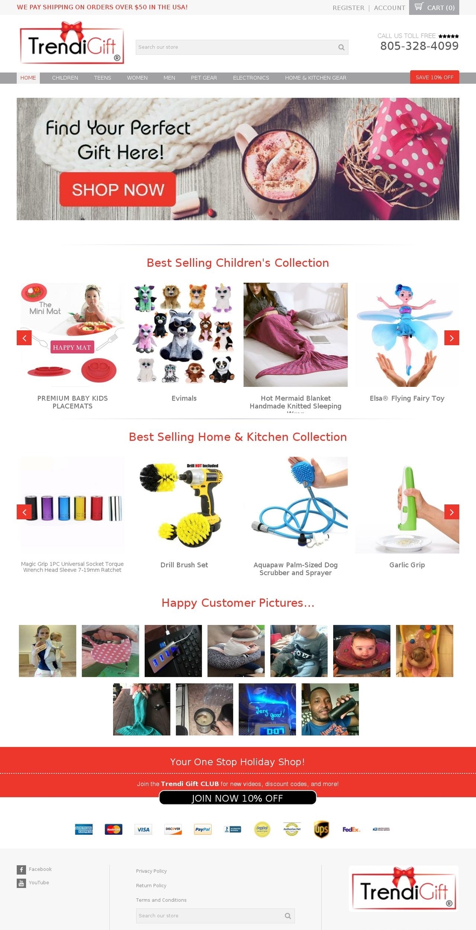 trendigift.com — Shopify storefront screenshot