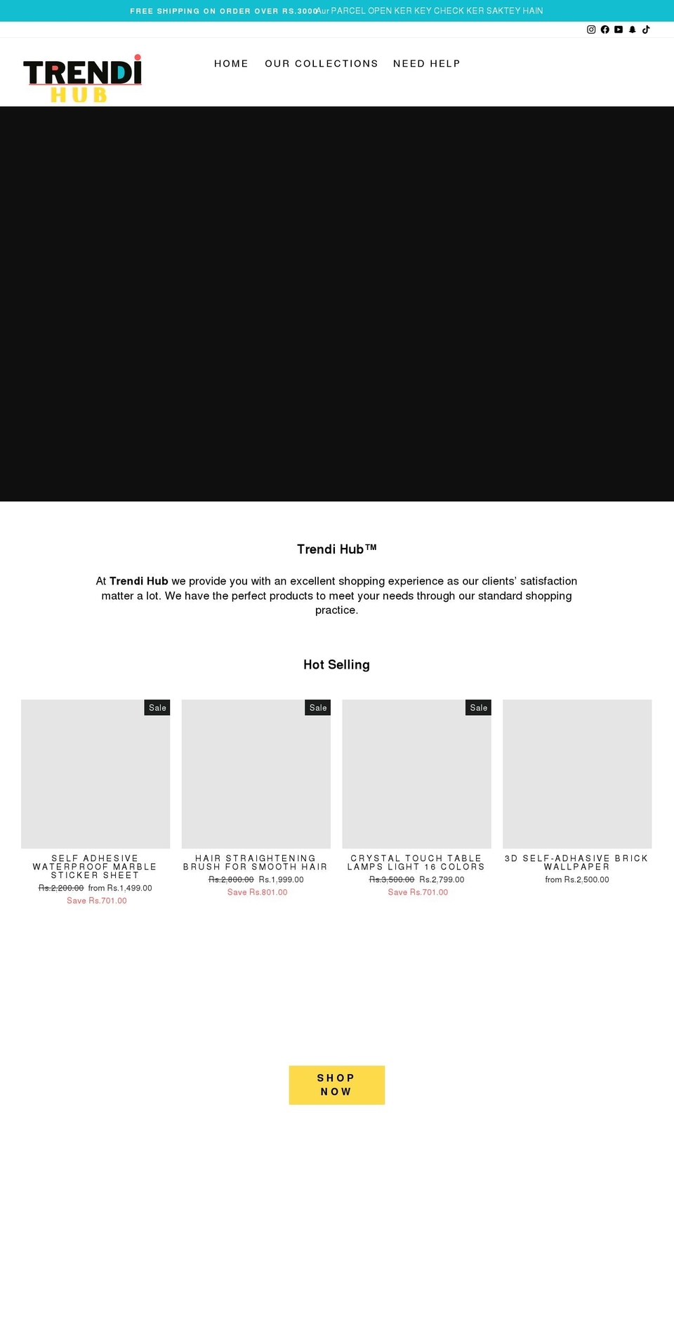 trendihub.com — Shopify storefront screenshot
